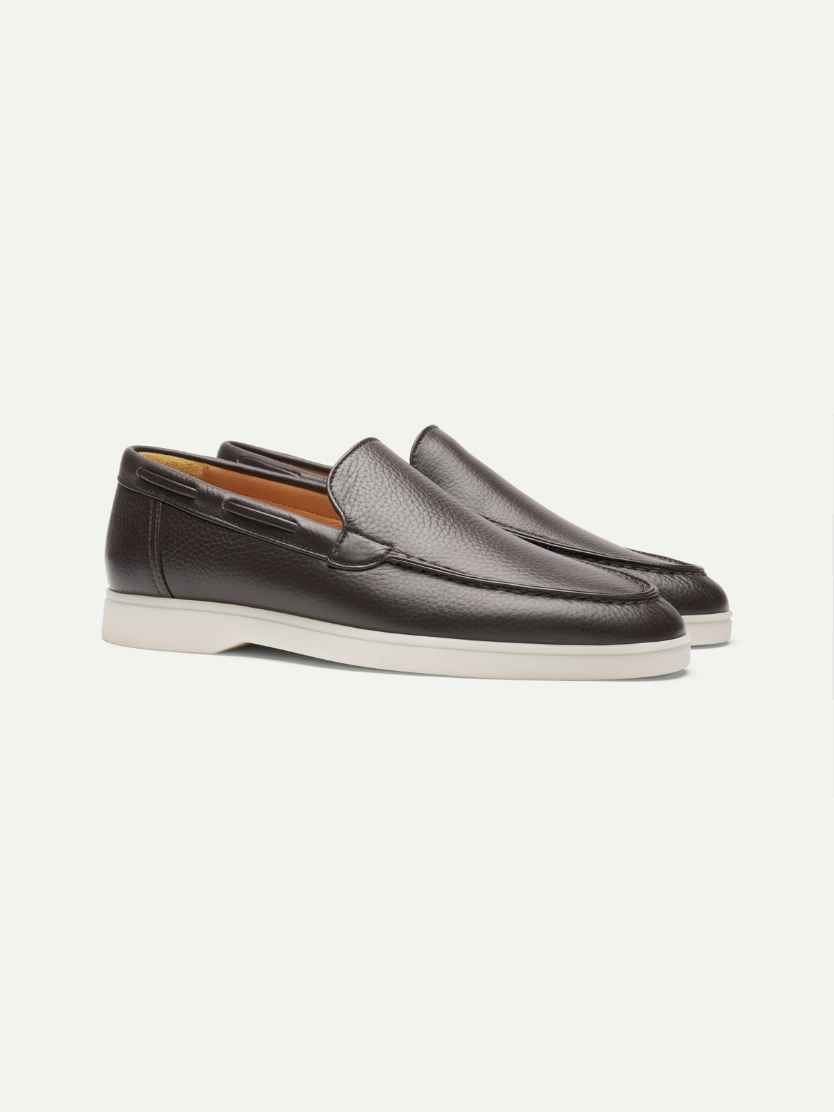 Lady Brown Grain Yacht Loafers