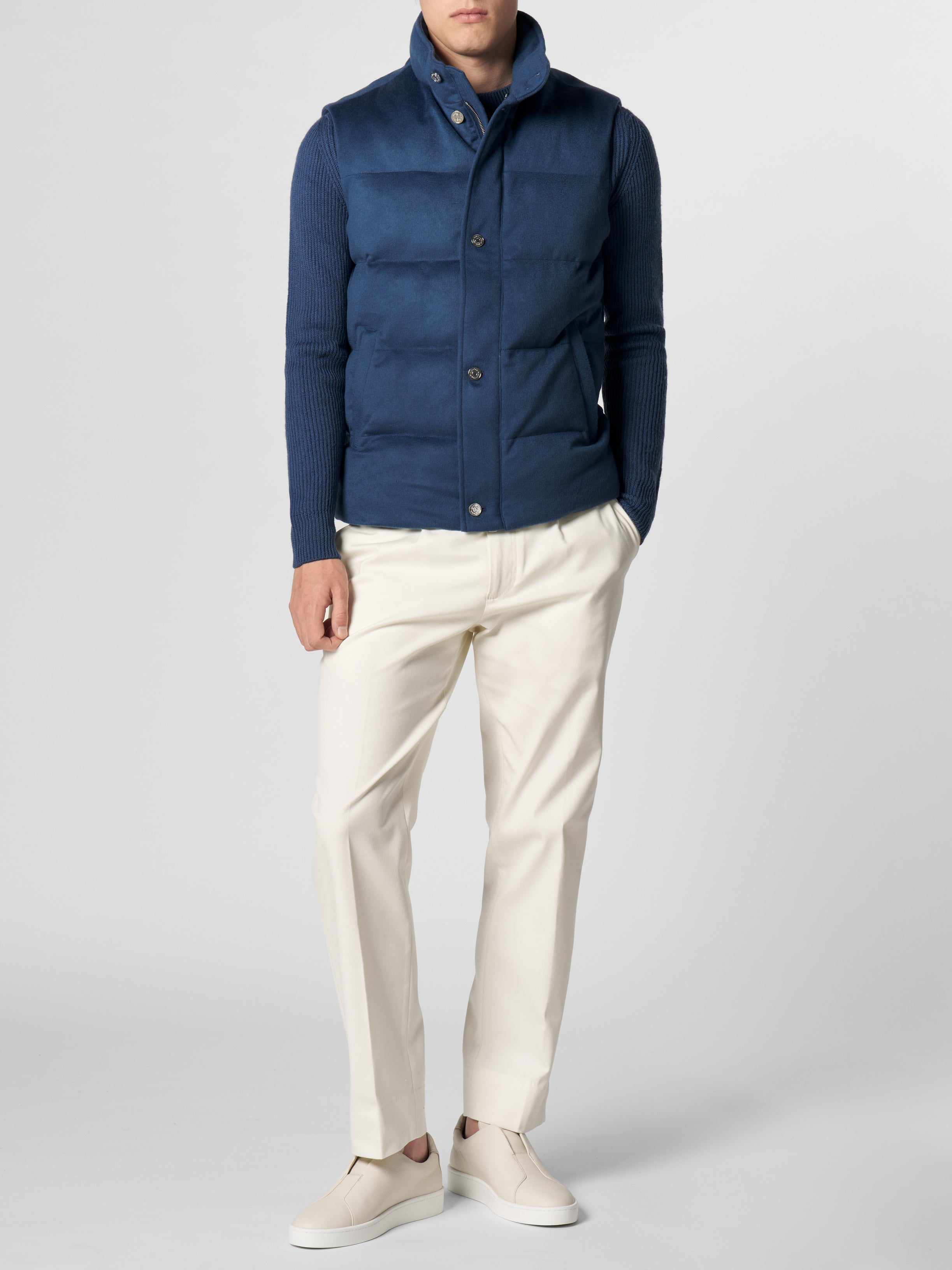Sargasso Blue AUR1 Body Warmer with Buttons