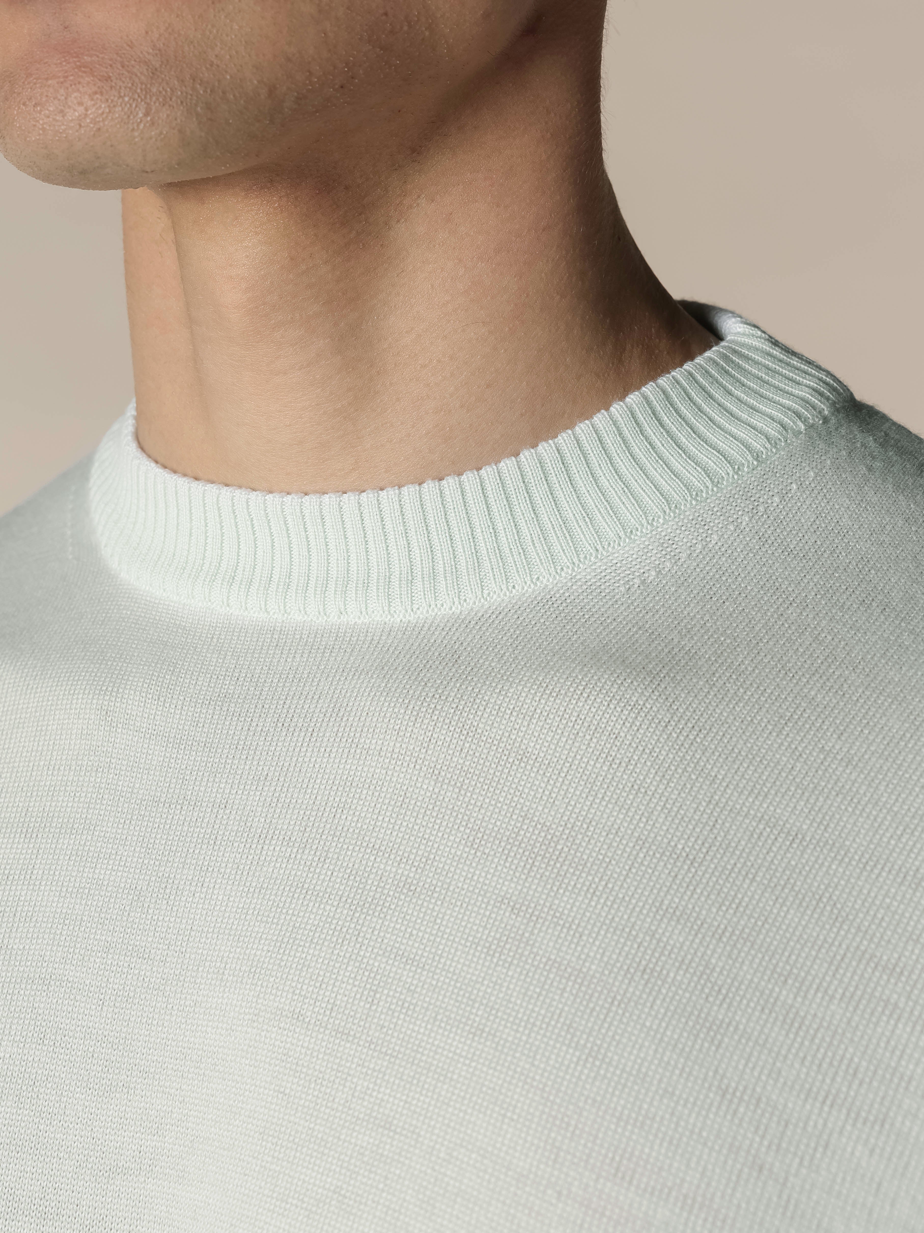 Light Aqua Two Tone City Crew