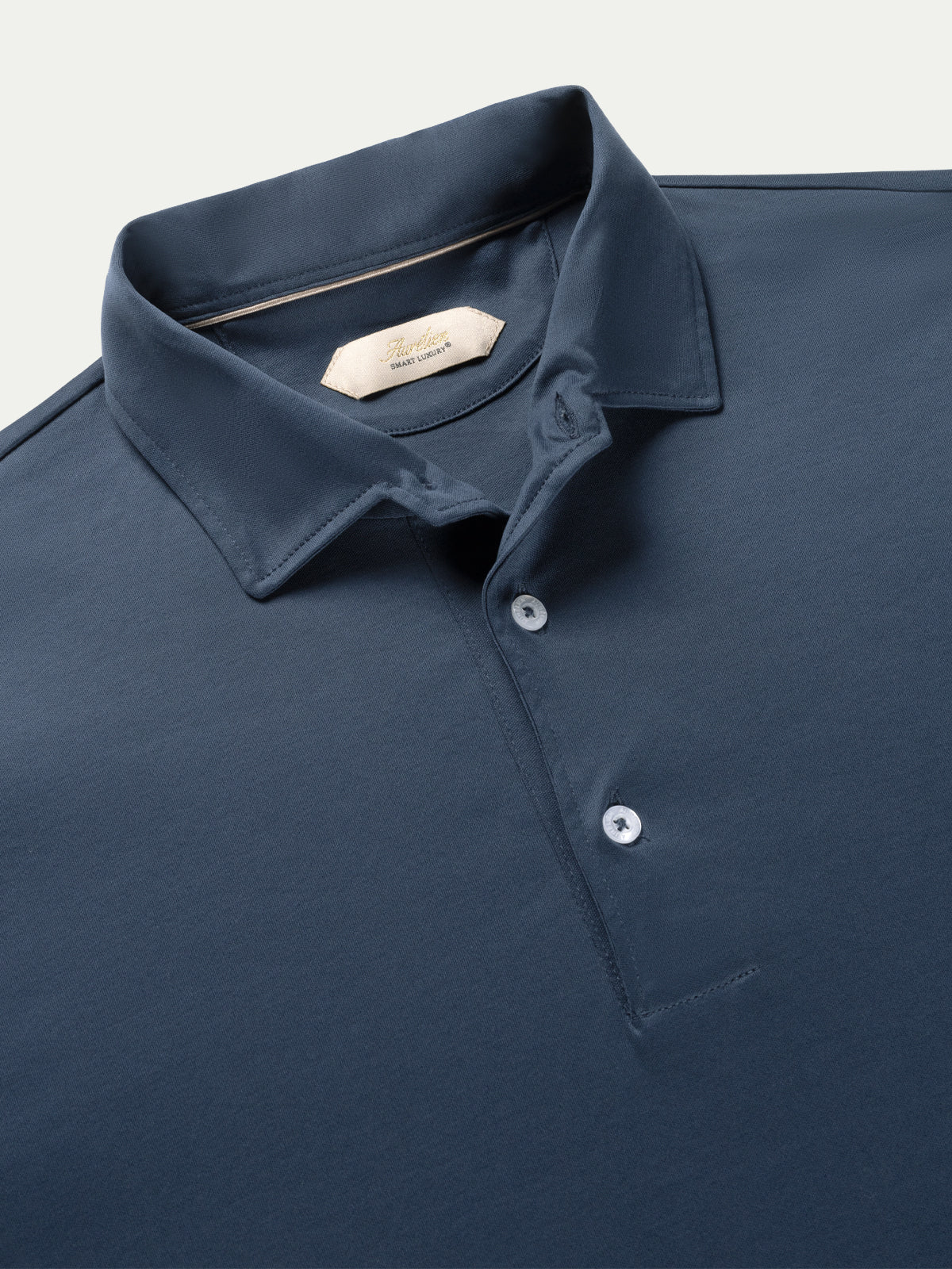 Supima Cotton Longsleeve Polo | Steel Blue