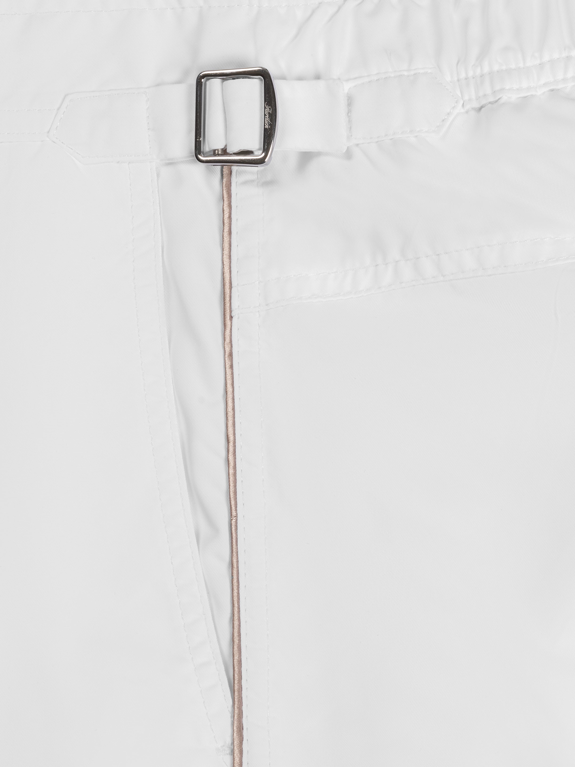 White Beachside Swim Shorts