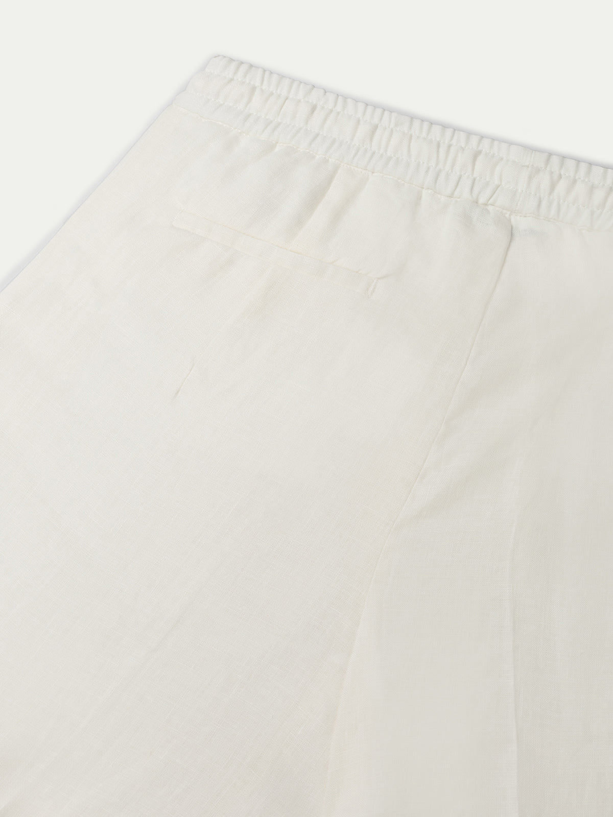 Ecru Linen Seaside Shorts