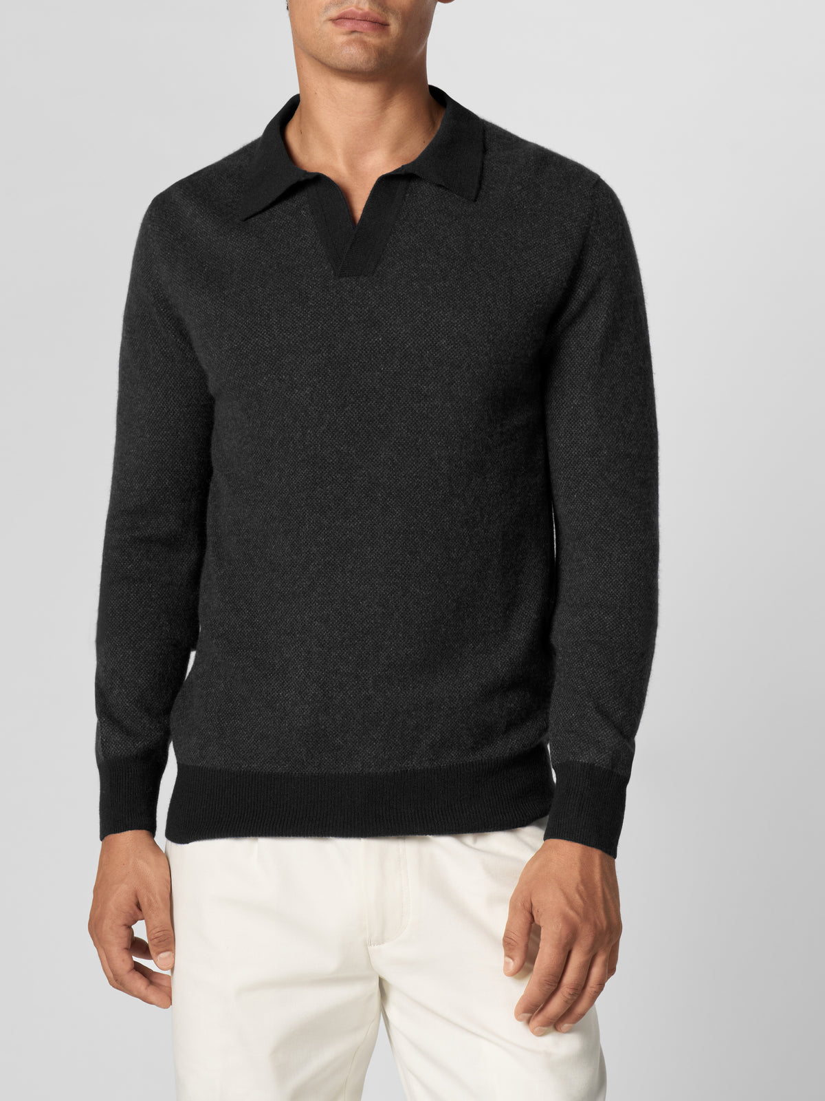 Black Jaquard Polo