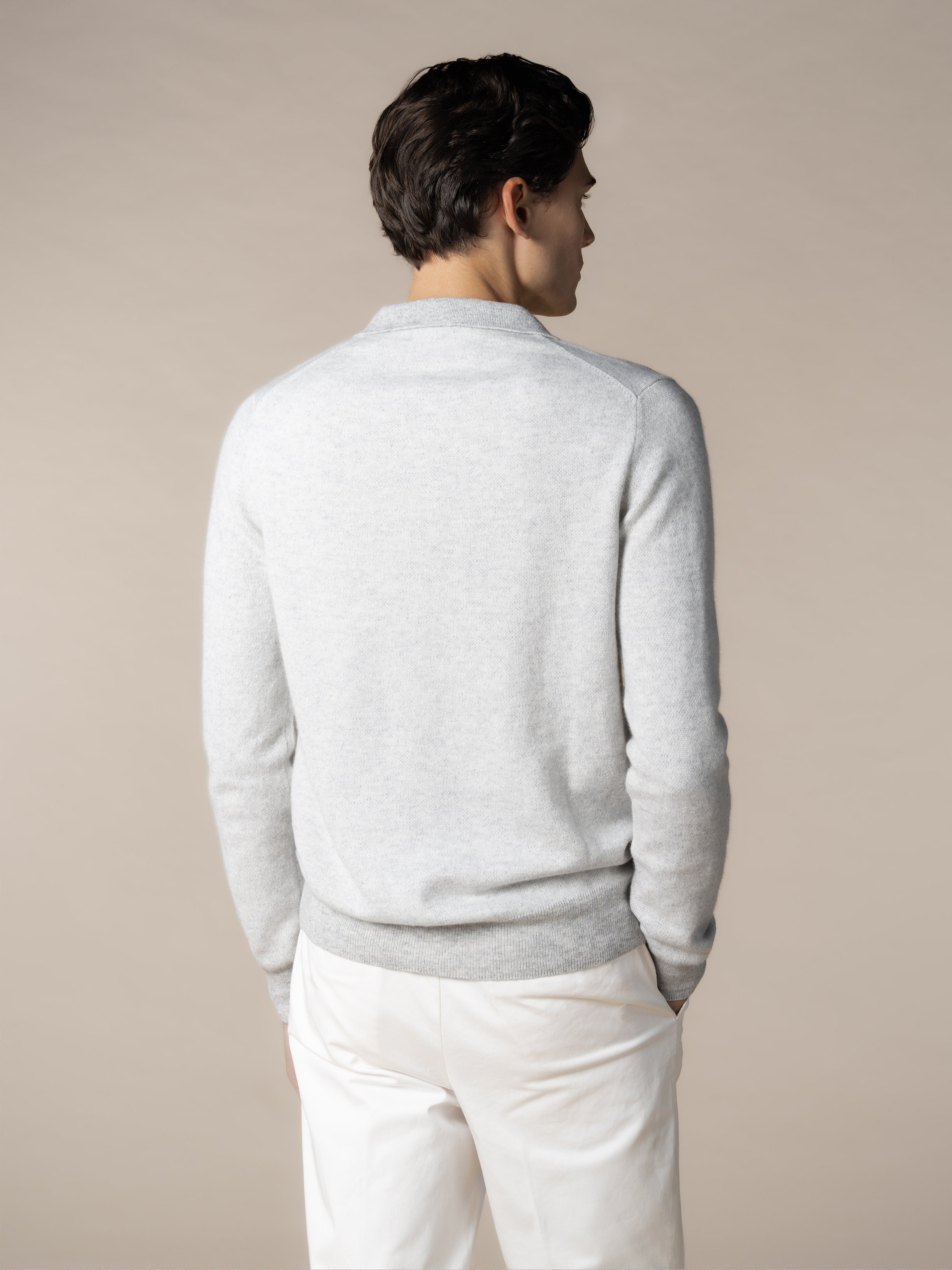 Light Grey Jaquard Polo