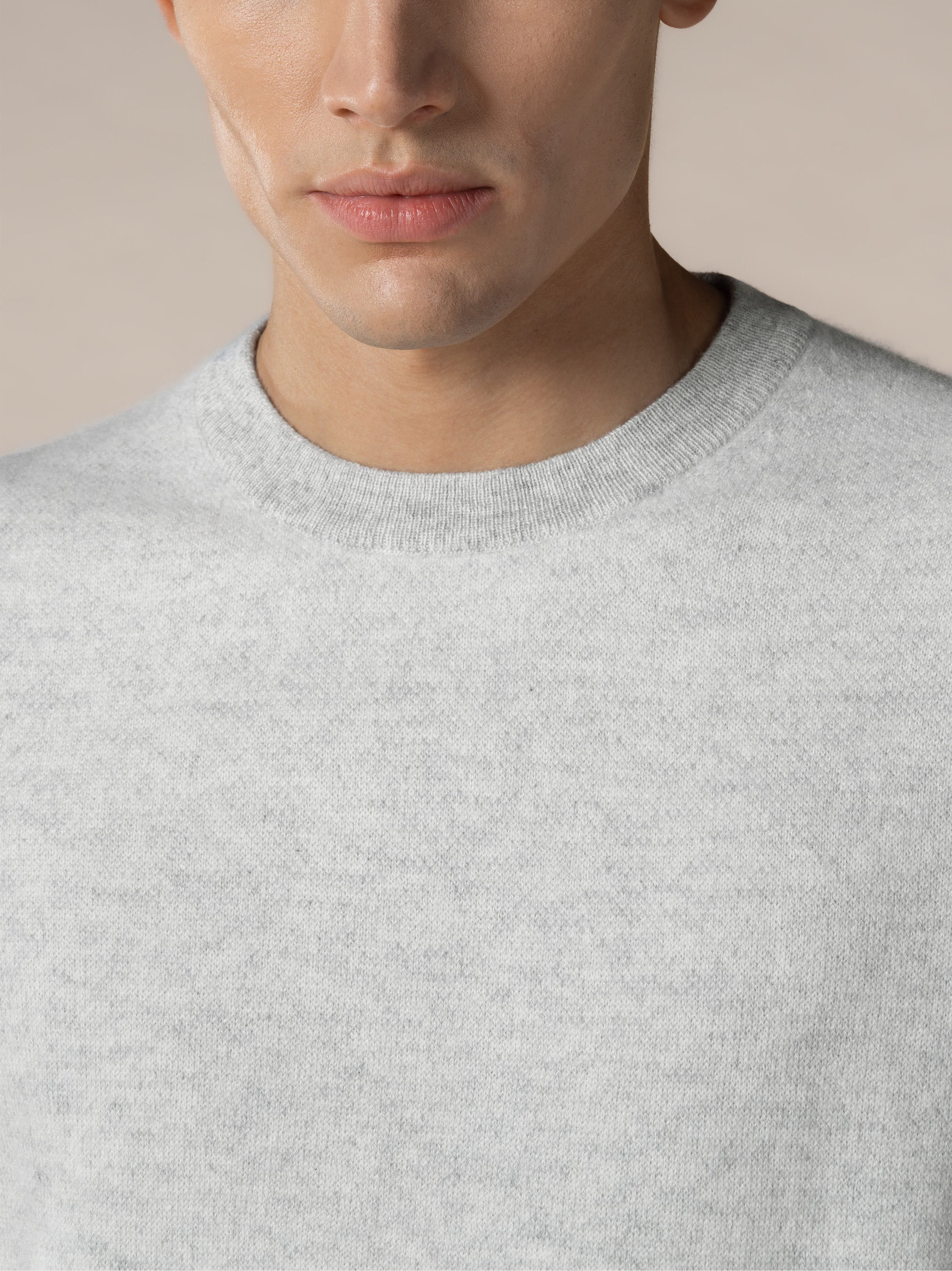 Light Grey Jaquard Crew