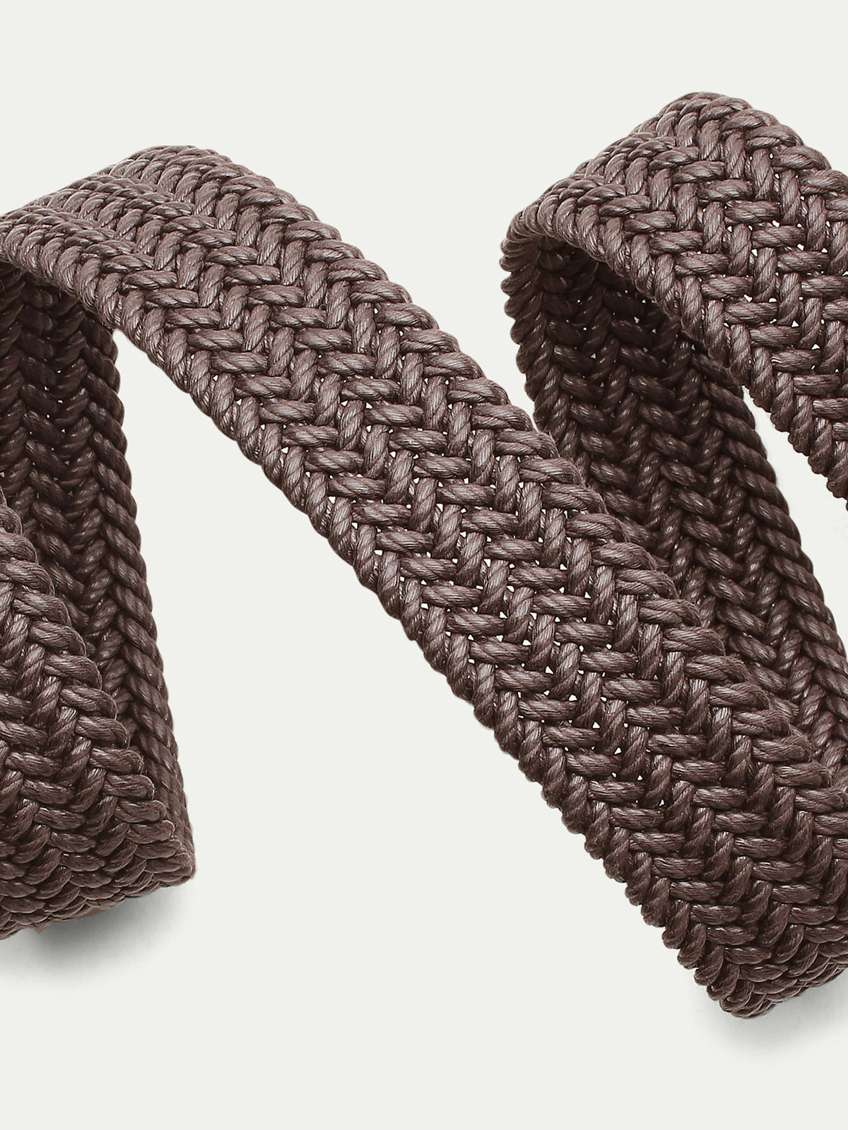 Chocolate Waxed Cotton Belt Aurelien