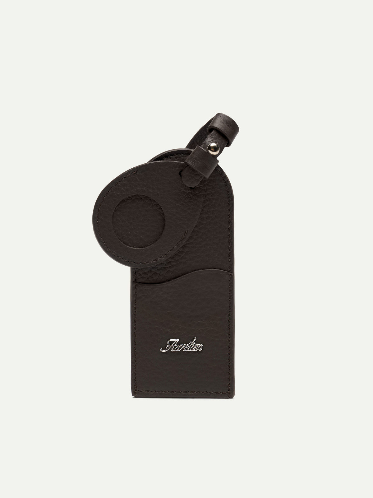 Wave Luggage Tag Brown