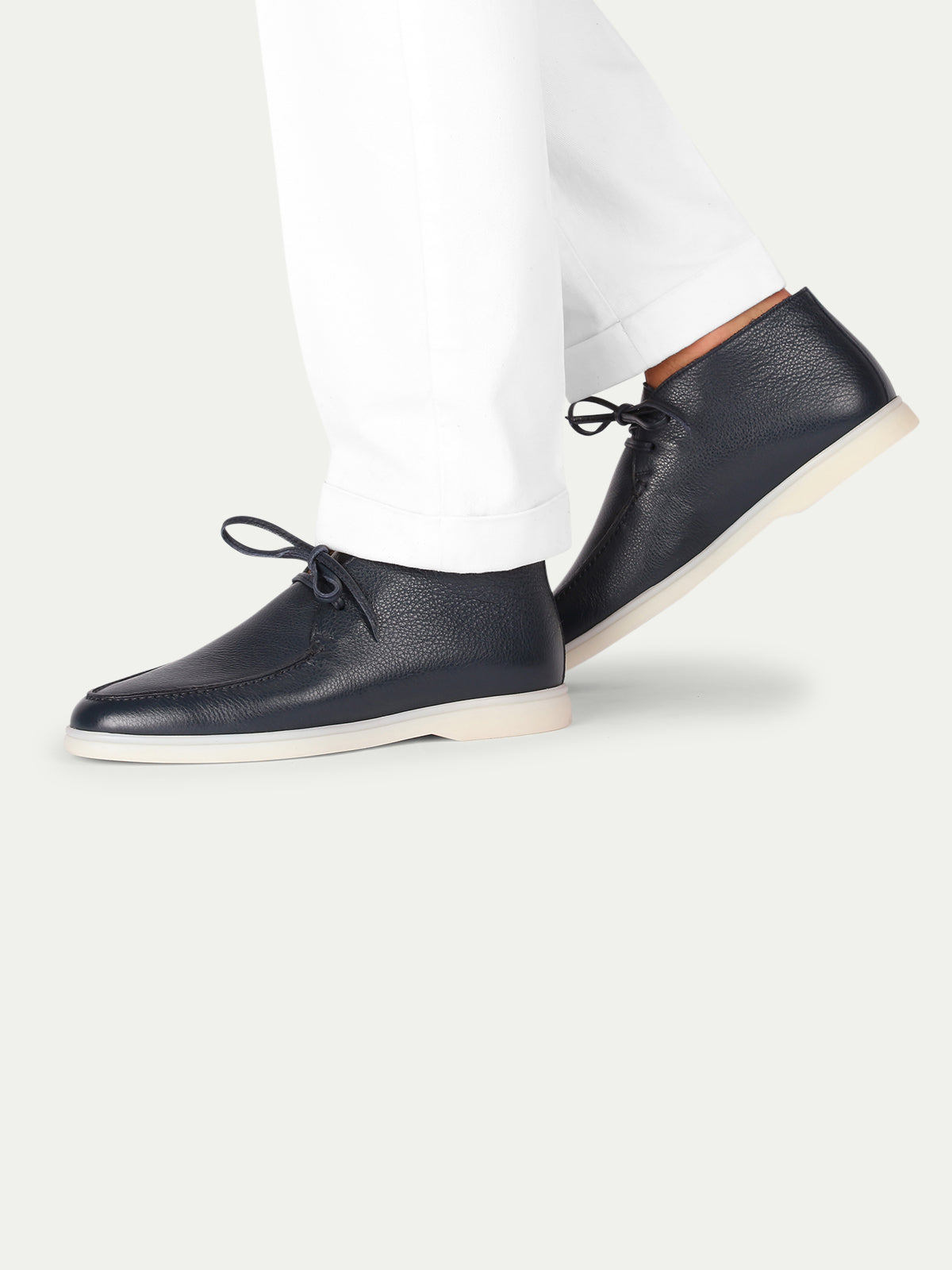 Navy Grain Desert Boot Aurelien