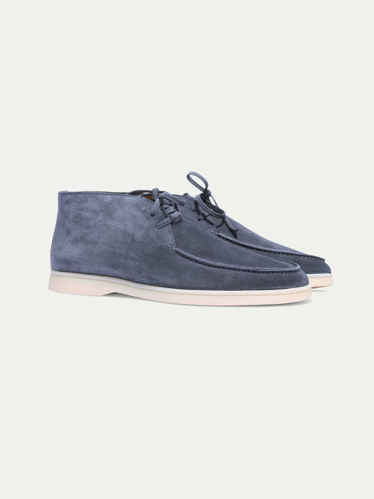 Steel Blue Suede Desert Boot Aurelien