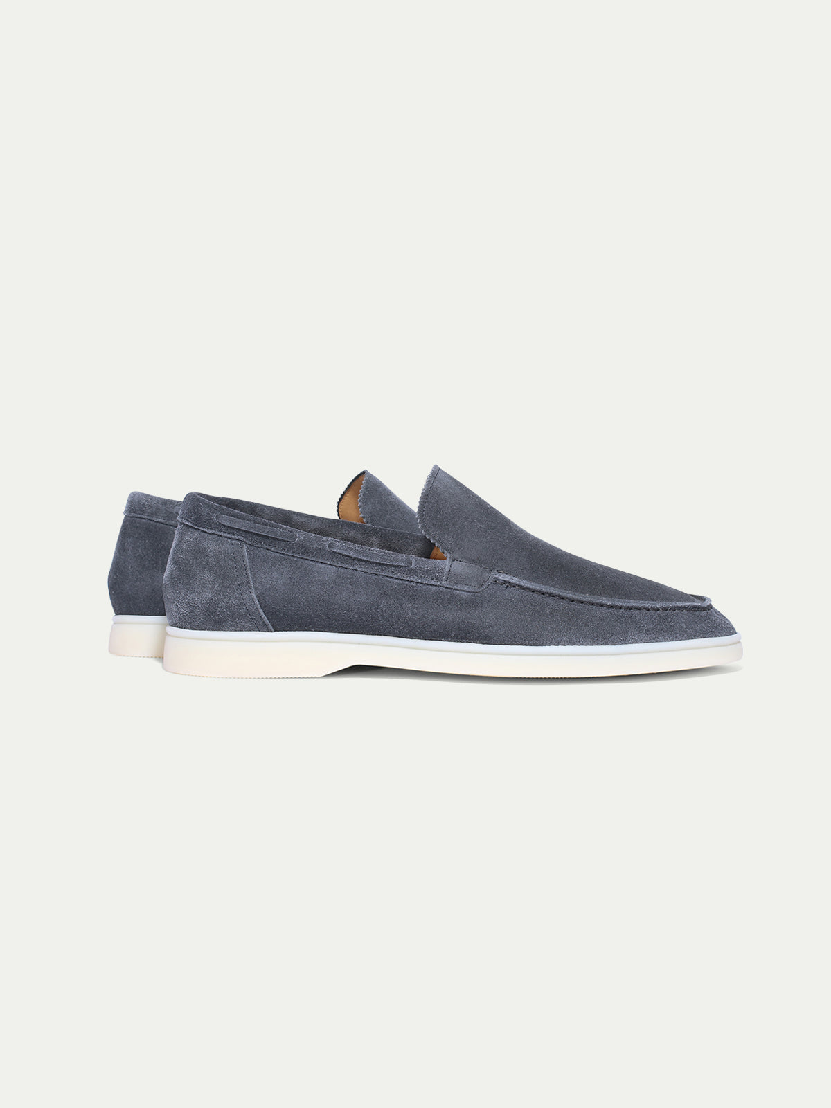 Steel Blue Yacht Loafers Aurelien