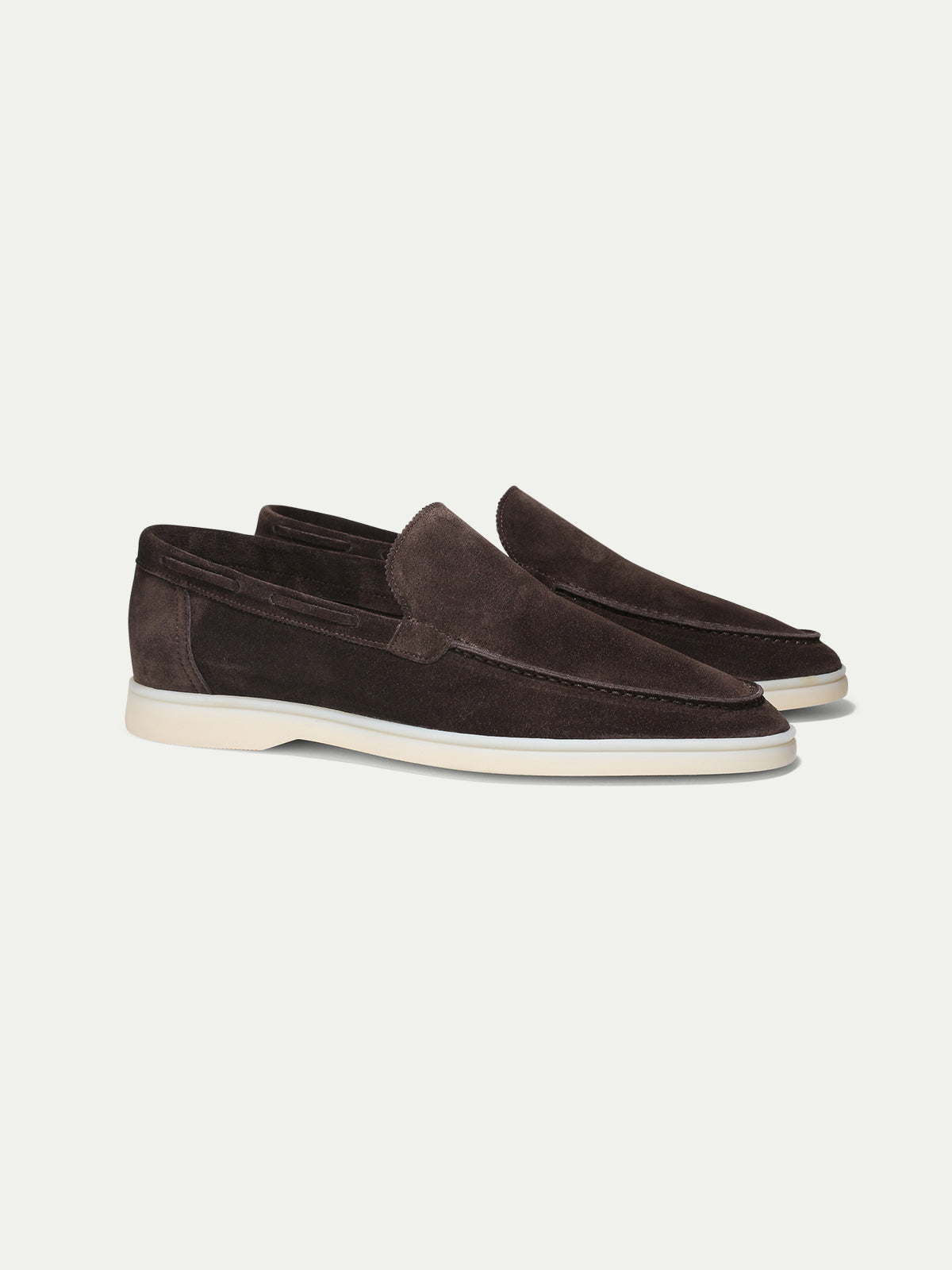 Aurélien | Warm Grey Suede Yacht Loafer