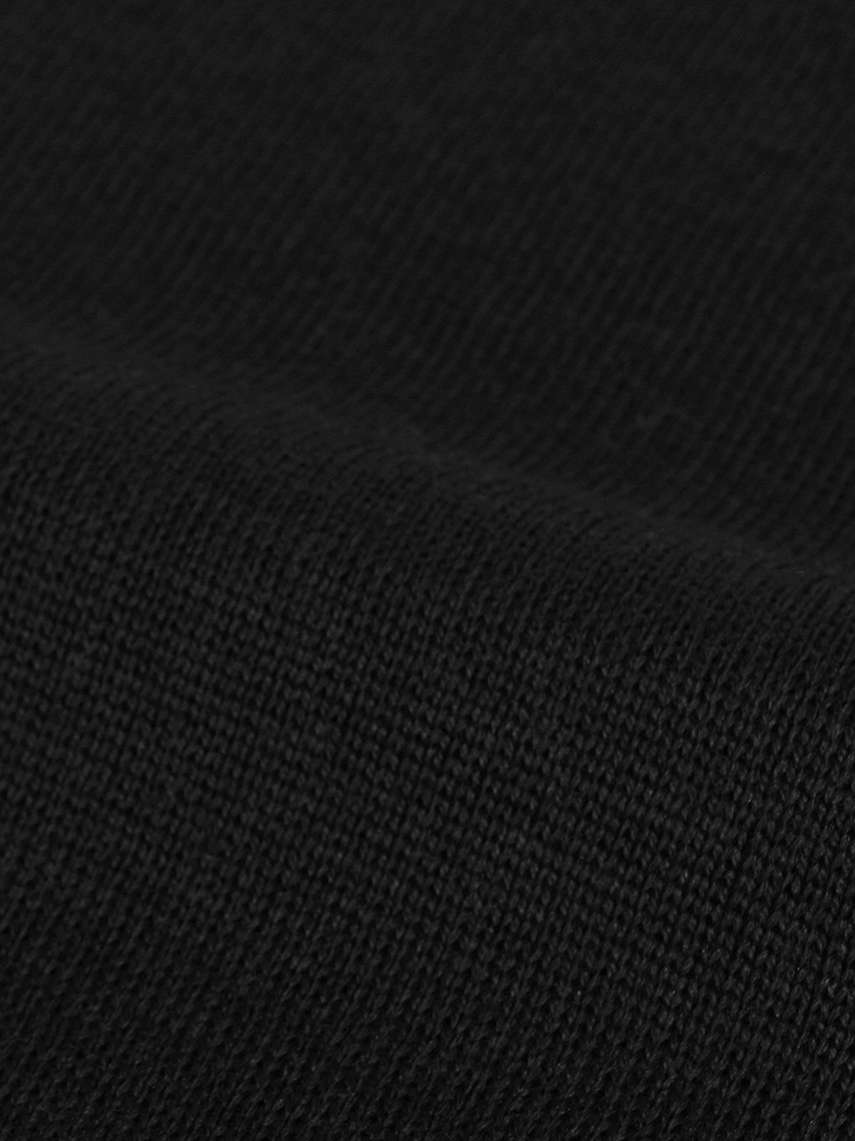 Extrafine Merino Knitted Shirt Black Aurelien