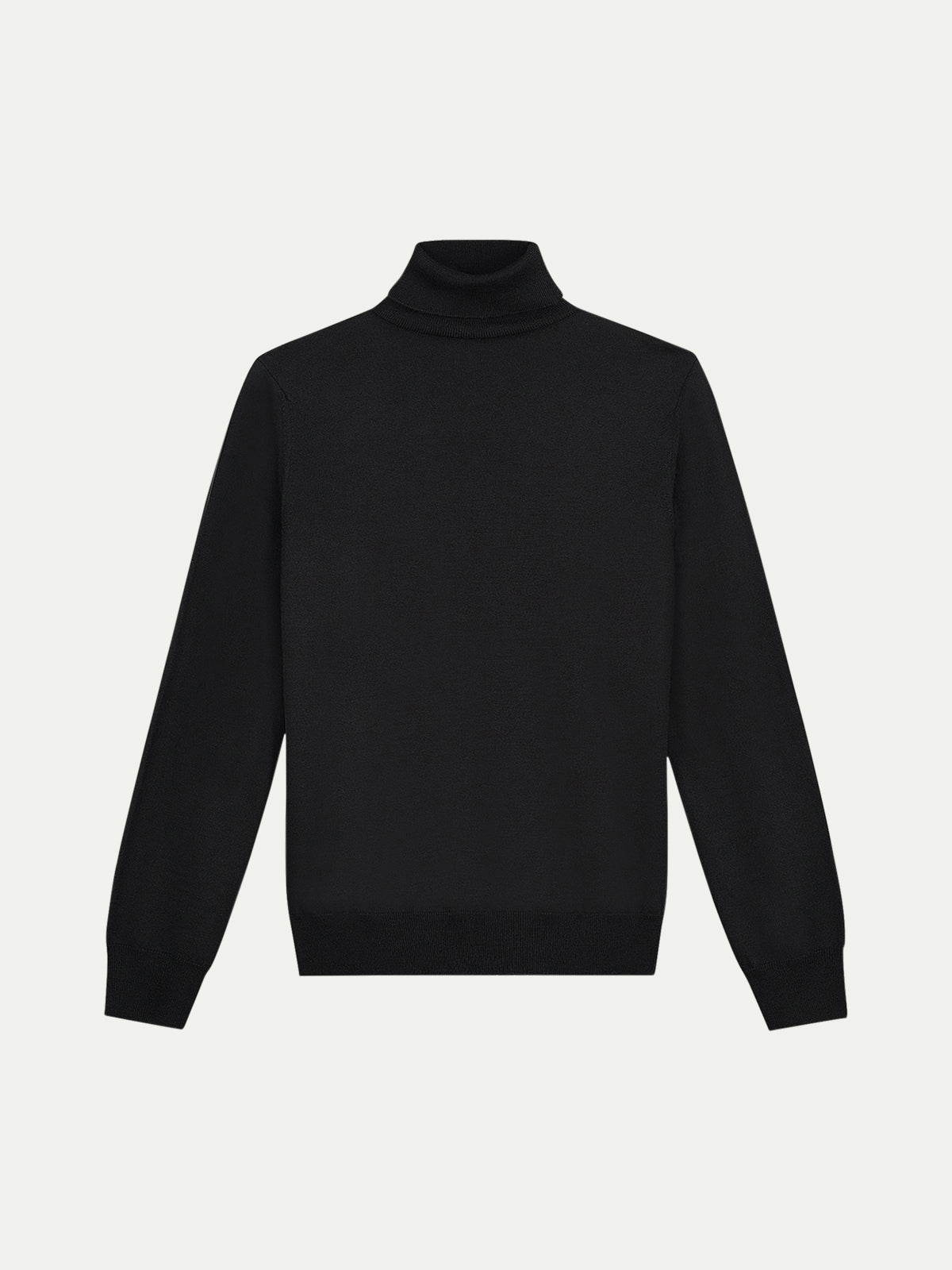 Extrafine Merino Rollneck Black Aurelien