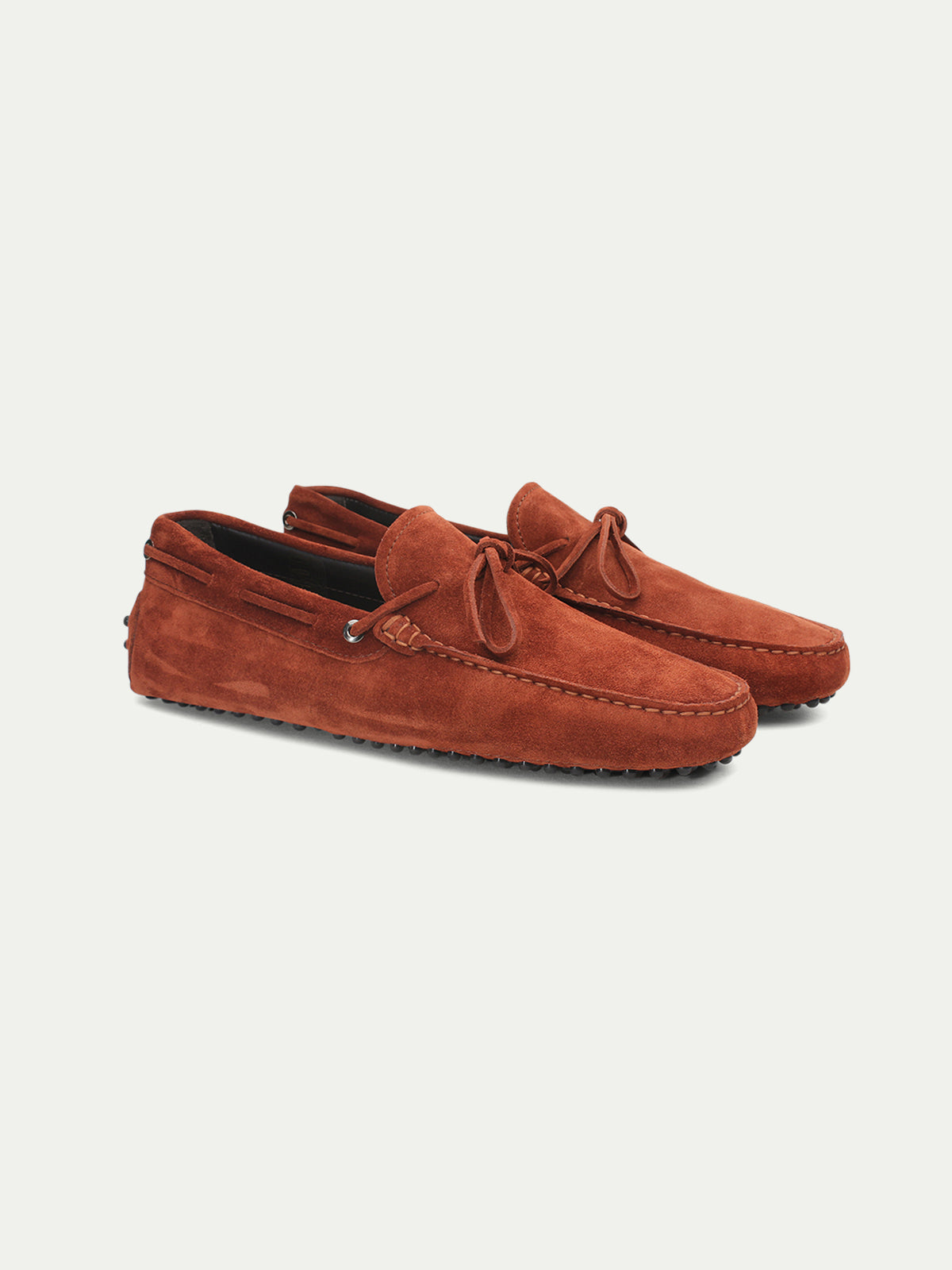 Otisopse Men’s Italian suede driving mocs, Euro 41. Taupe Men main image 4