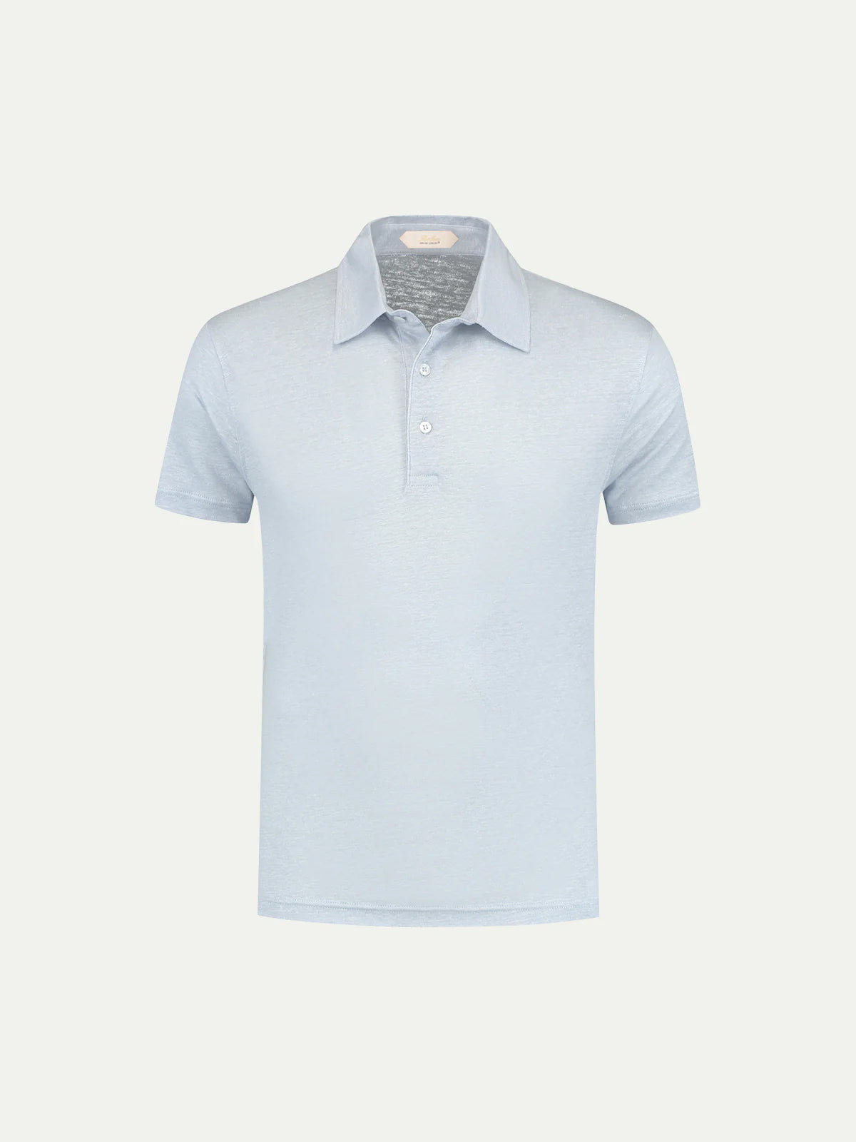 Dark blue 100% linen short sleeve polo shirt in Dark blue: Luxury Italian  Knitwear