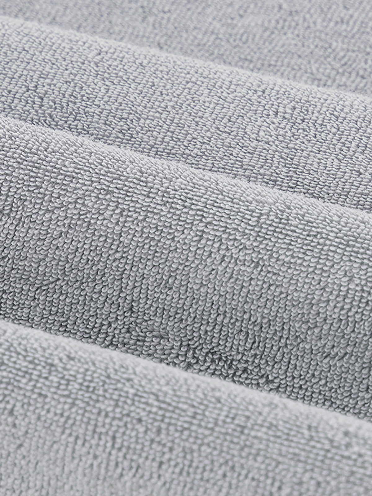 Light Grey Terry Towelling Polo Shirt Aurelien