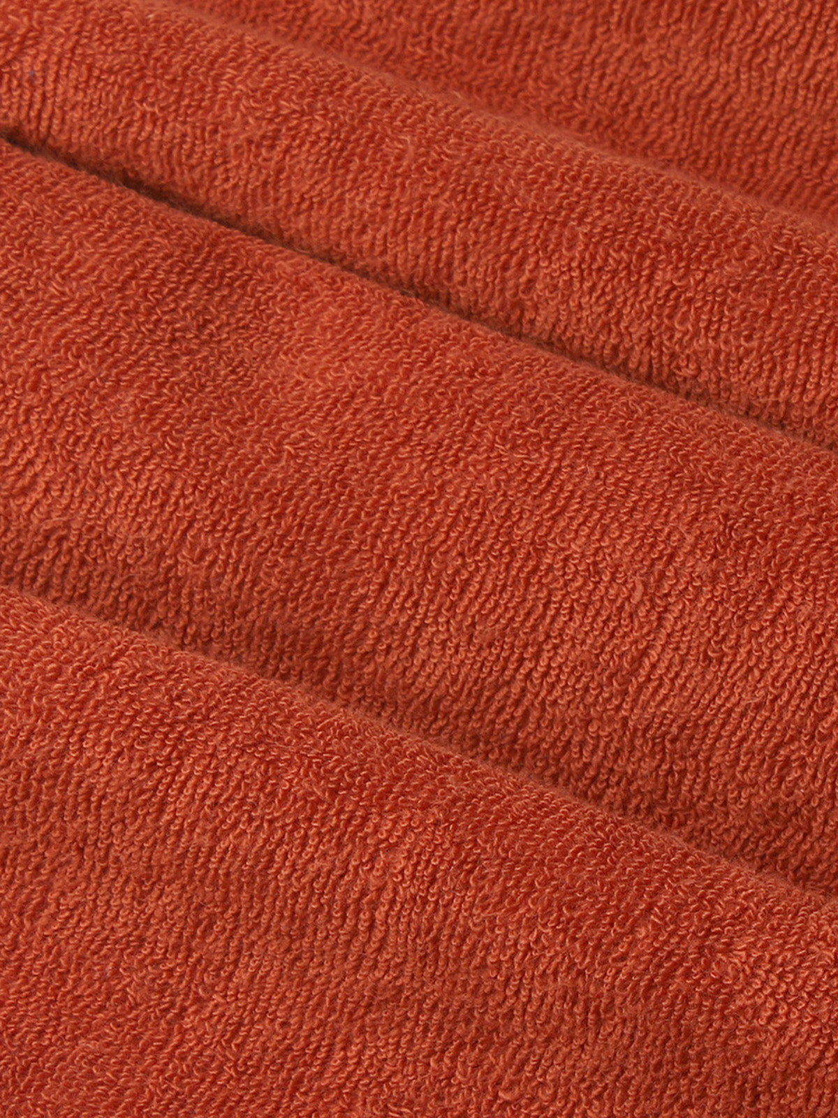 Rust Terry Towelling Polo Shirt Aurelien