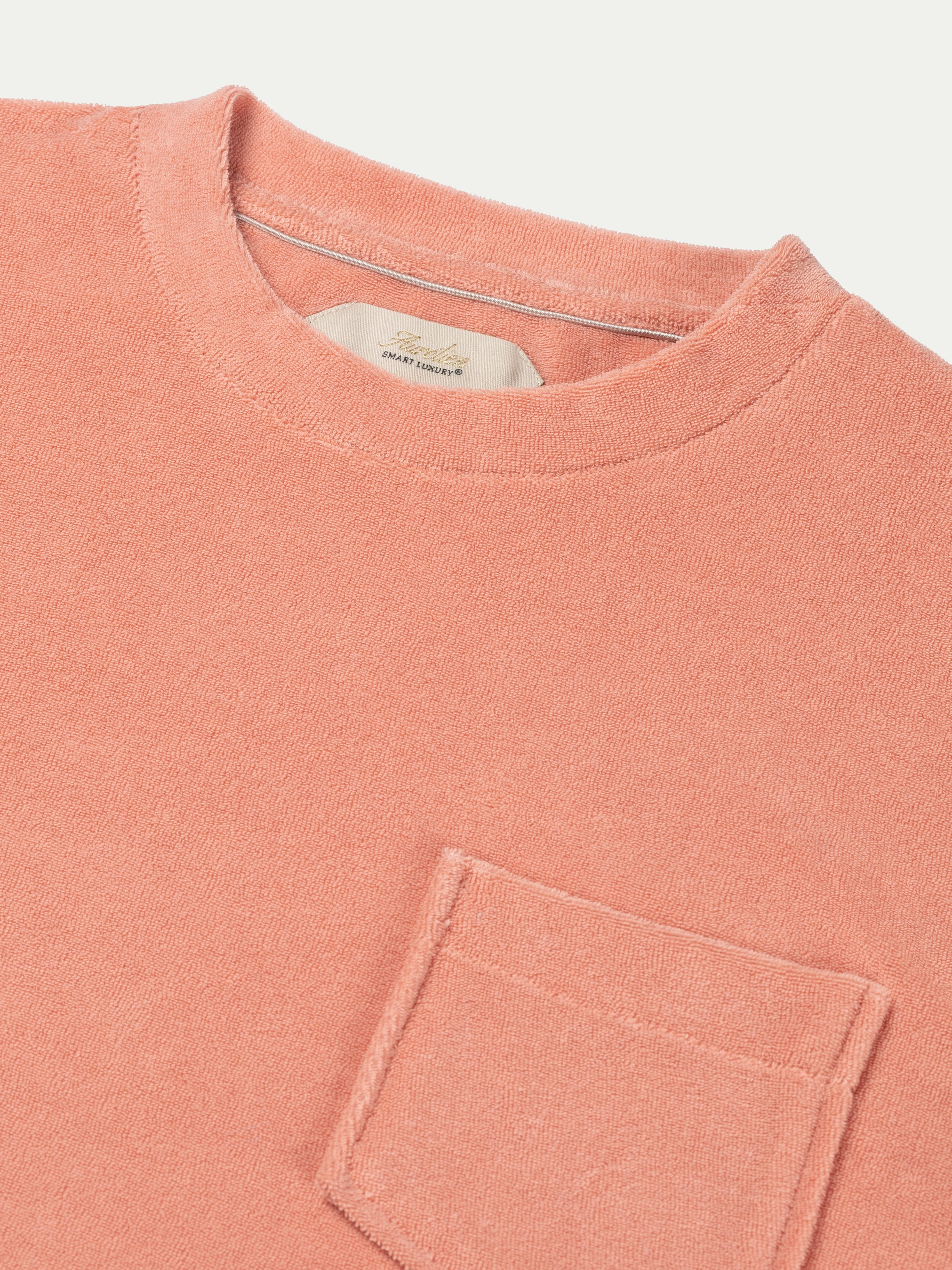 Coral Terry Towelling T-Shirt