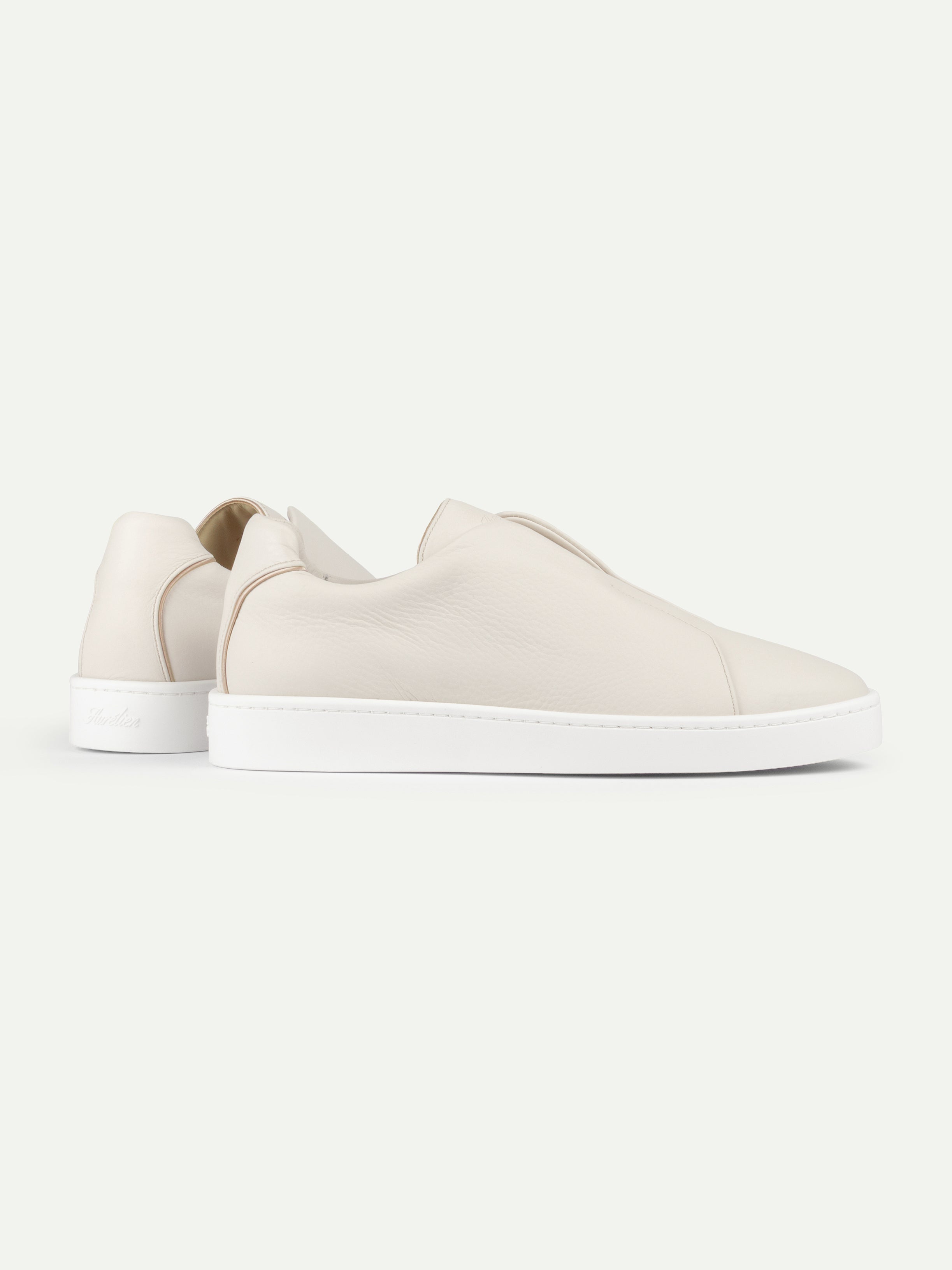 Ivory Grain AUR3 Sneaker