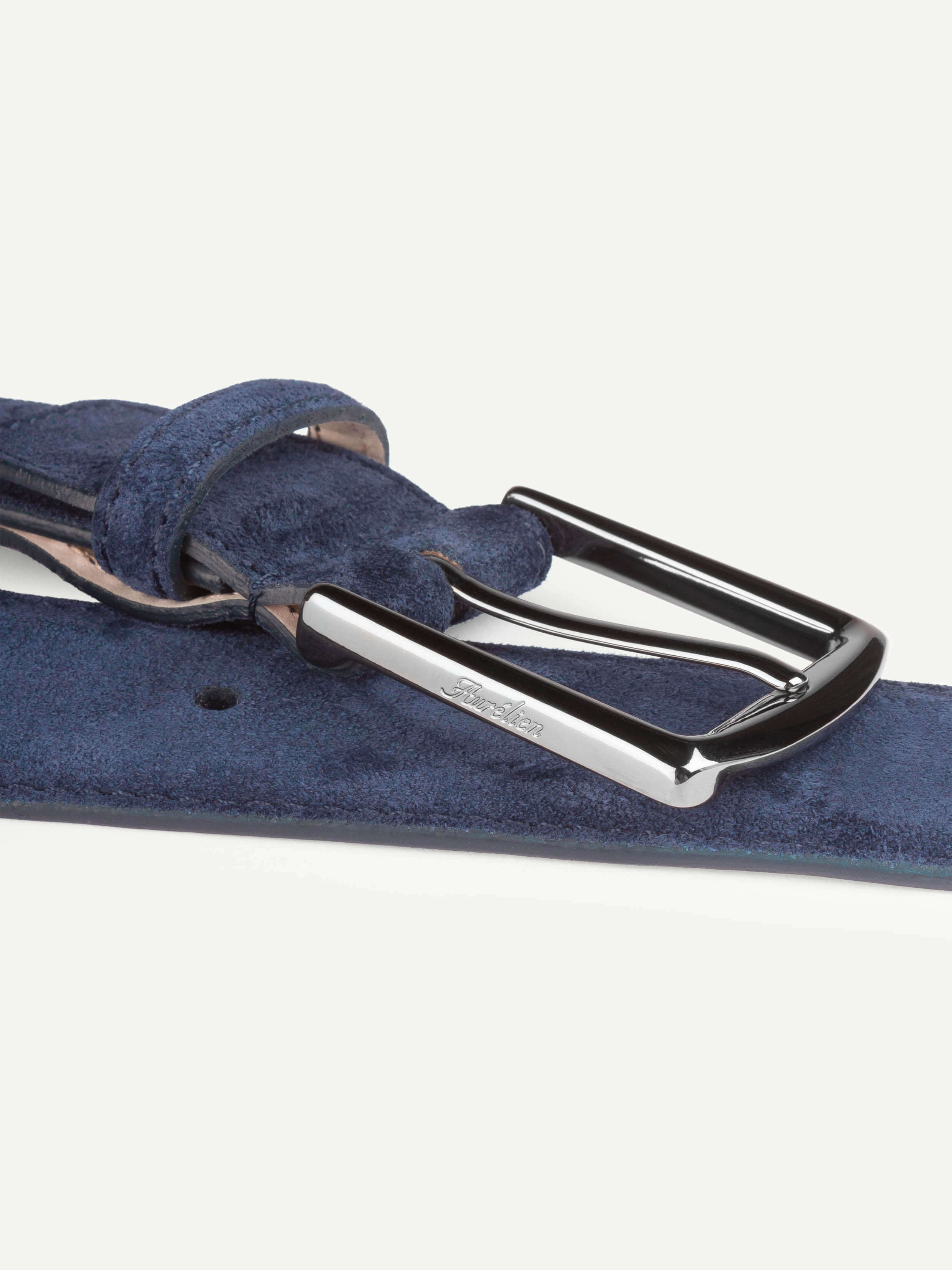 Gürtel Veloursleder Navy/Dunkelblau