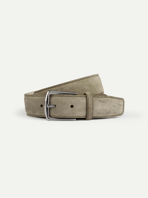 Pistache Suede Leather Belt