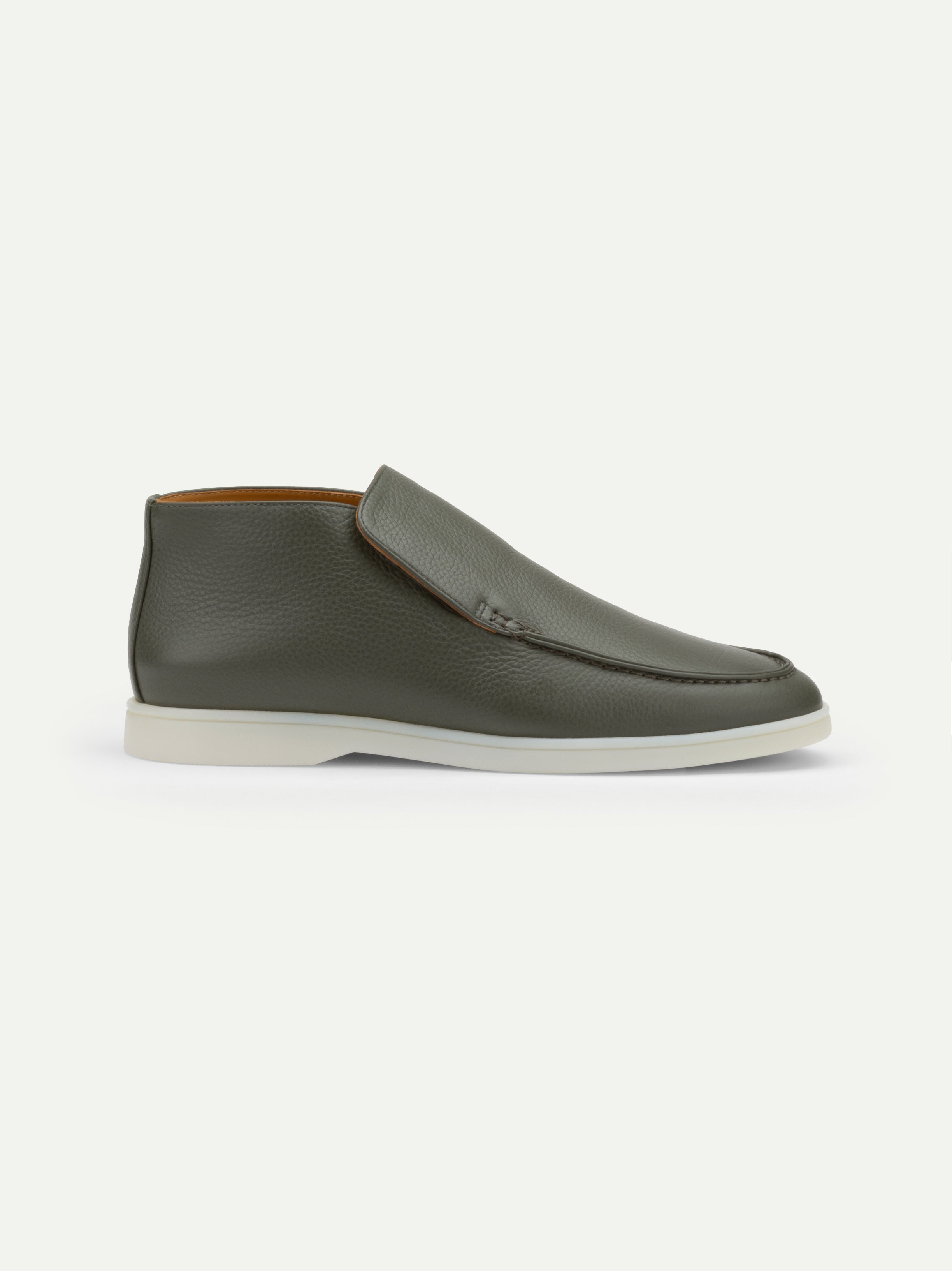 Classic Green Grain City Loafer