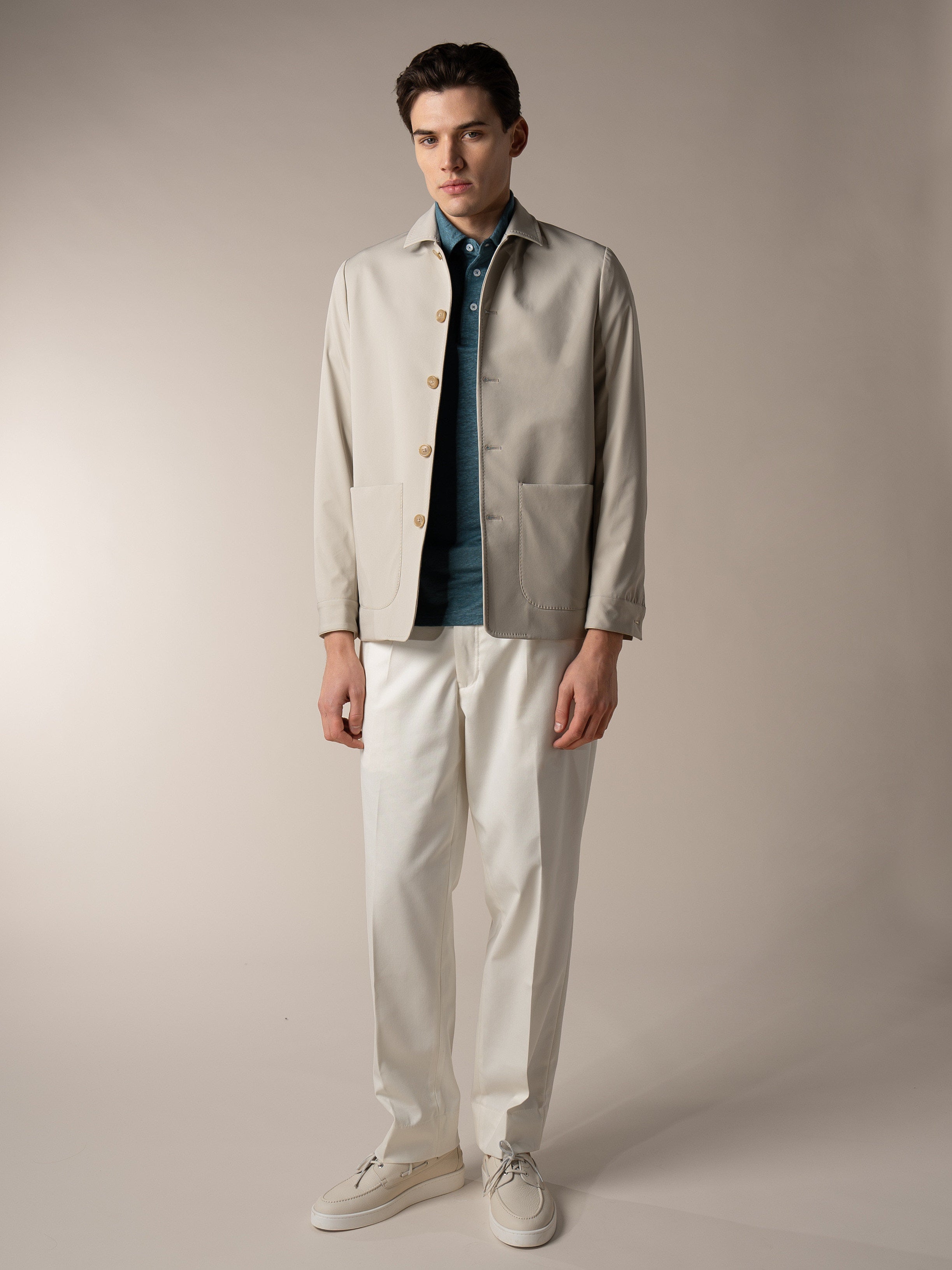 Ecru Technical Leisure Blazer