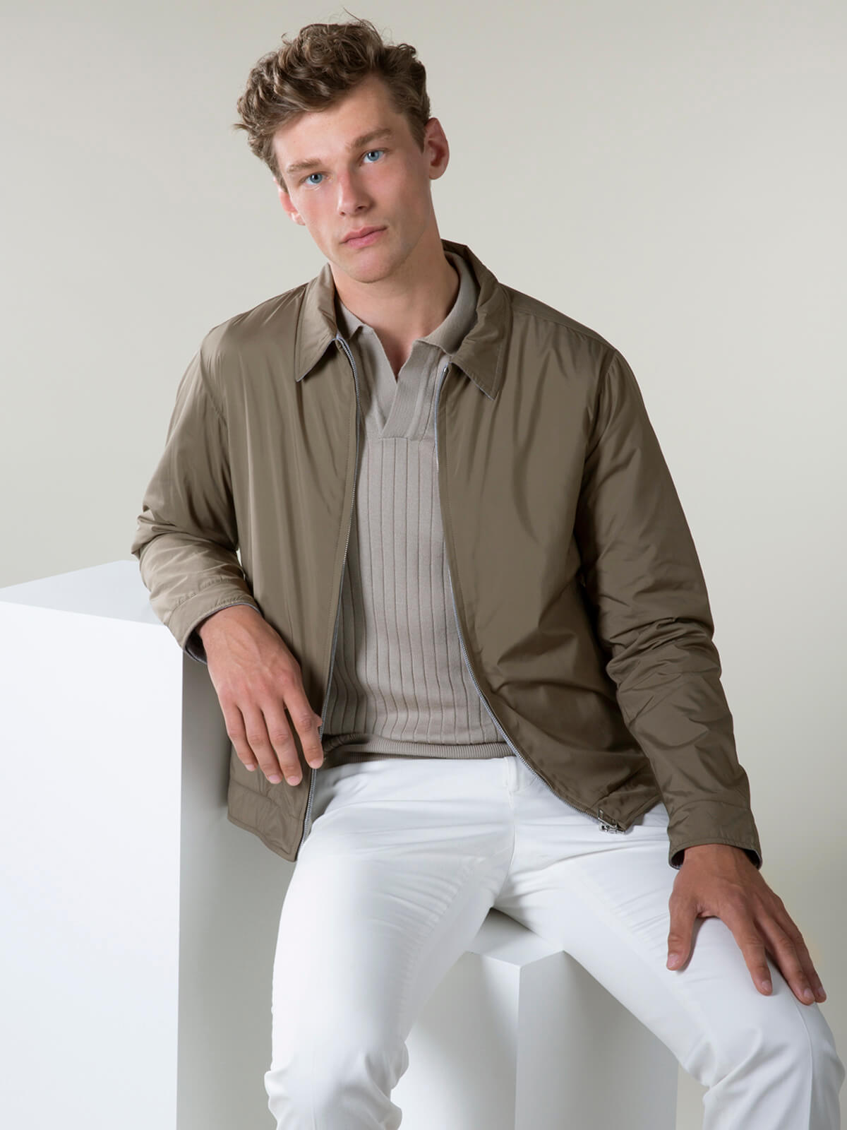 Taupe Reversible Voyager Jacket