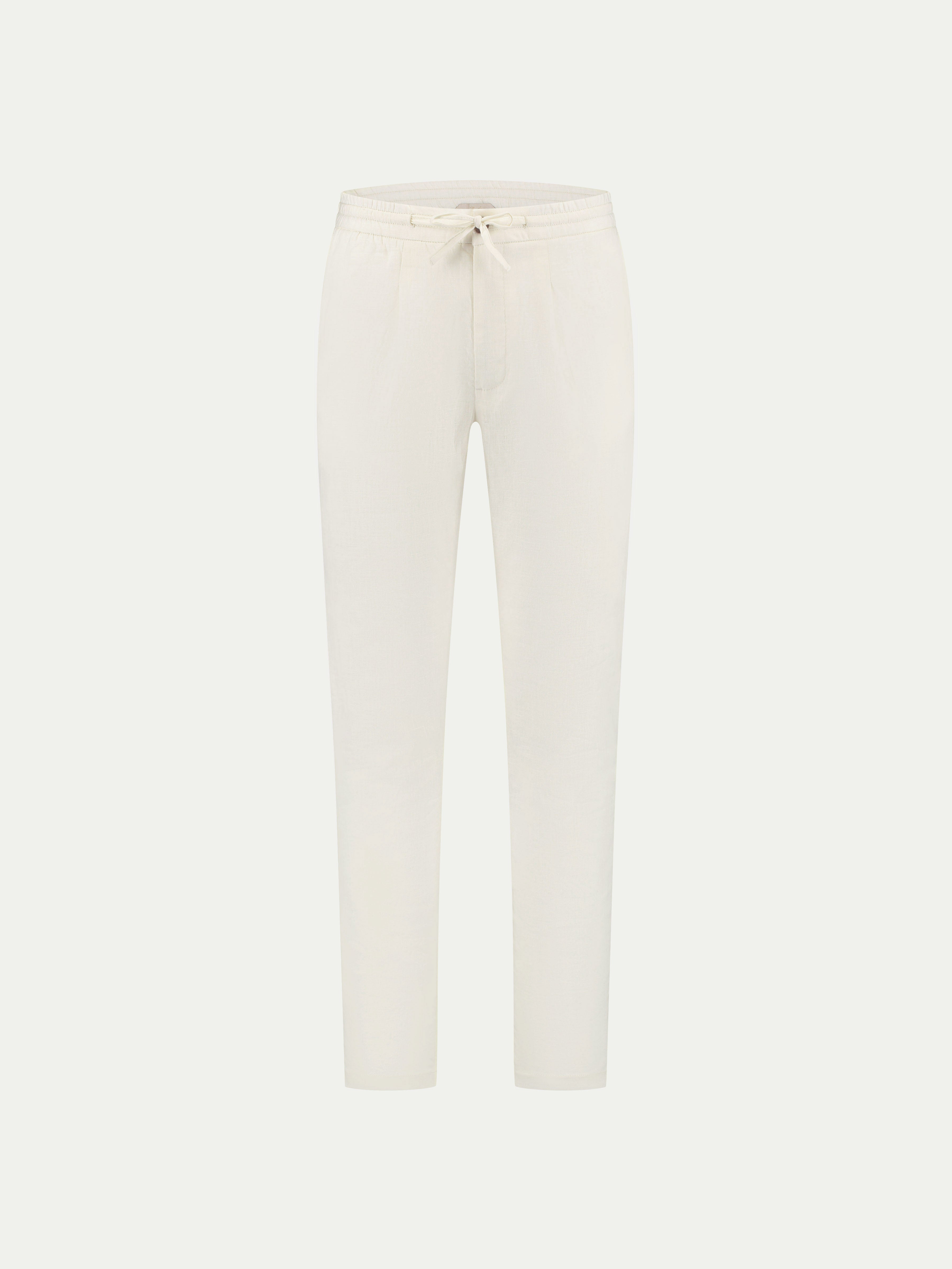 Ivory Linen Seaside Trousers