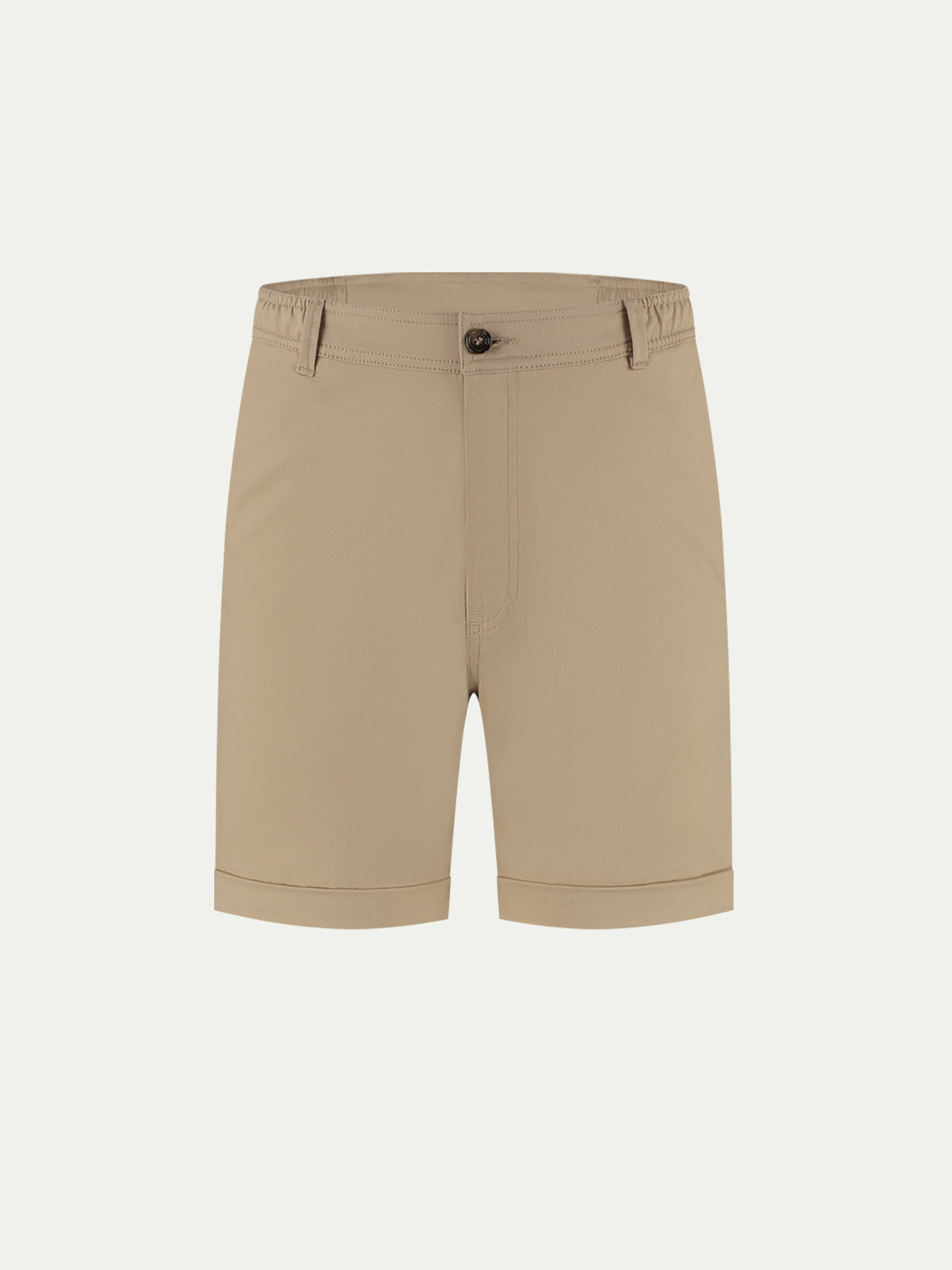 Dark Beige Cotton Seaside Shorts