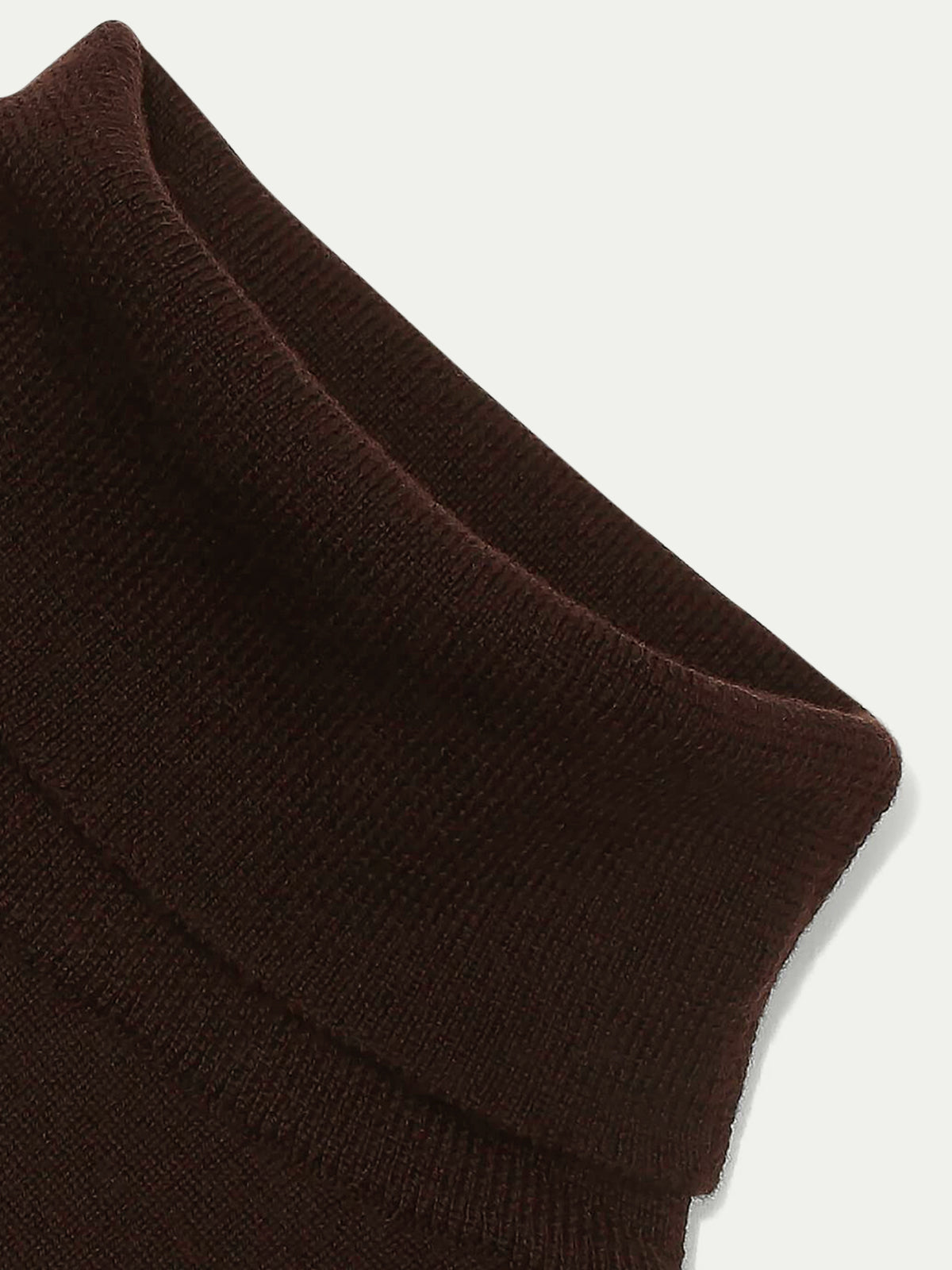 Merino Rollkragenpullover Braun