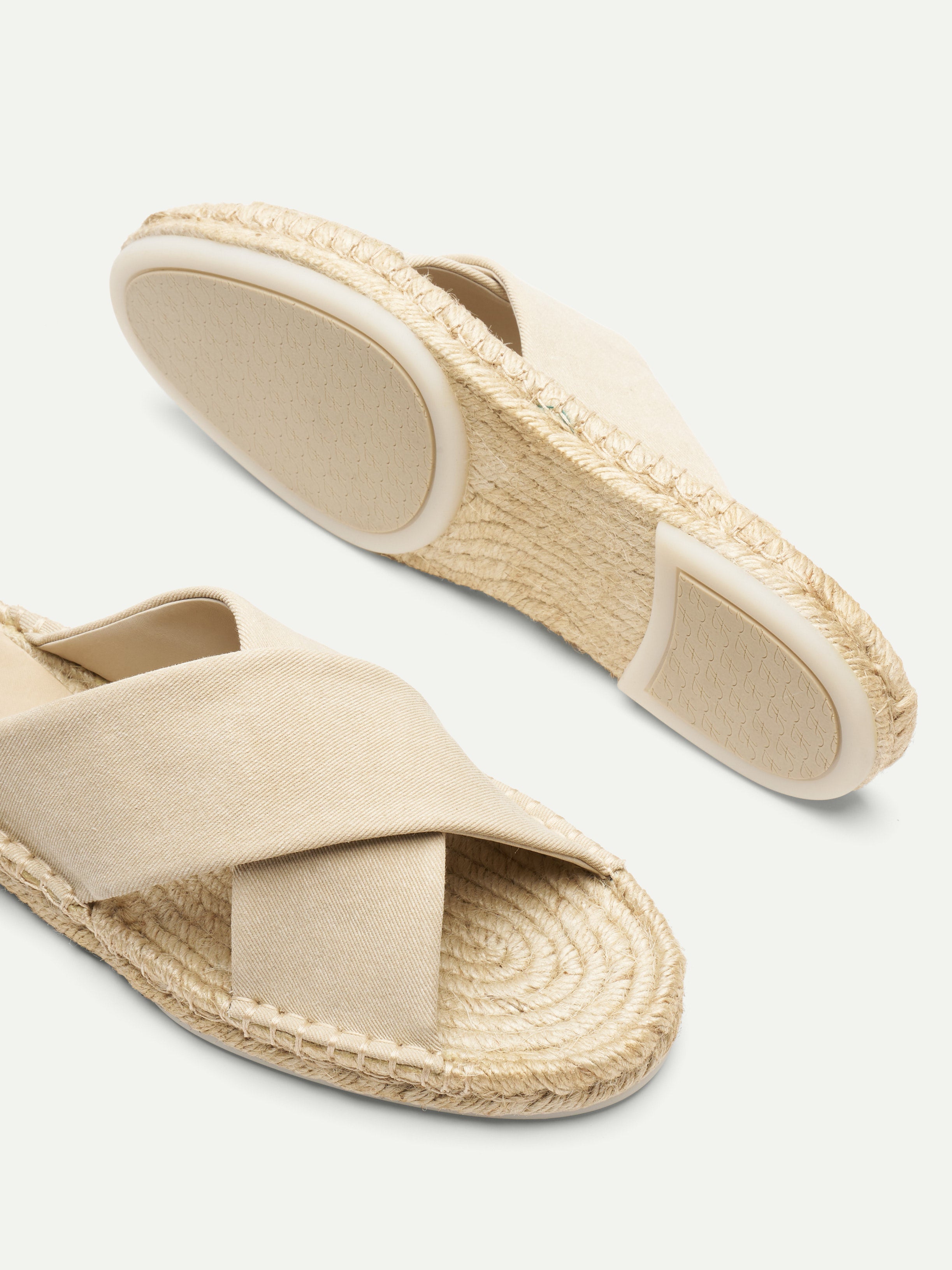 Light Beige Denim Beachside Sandal