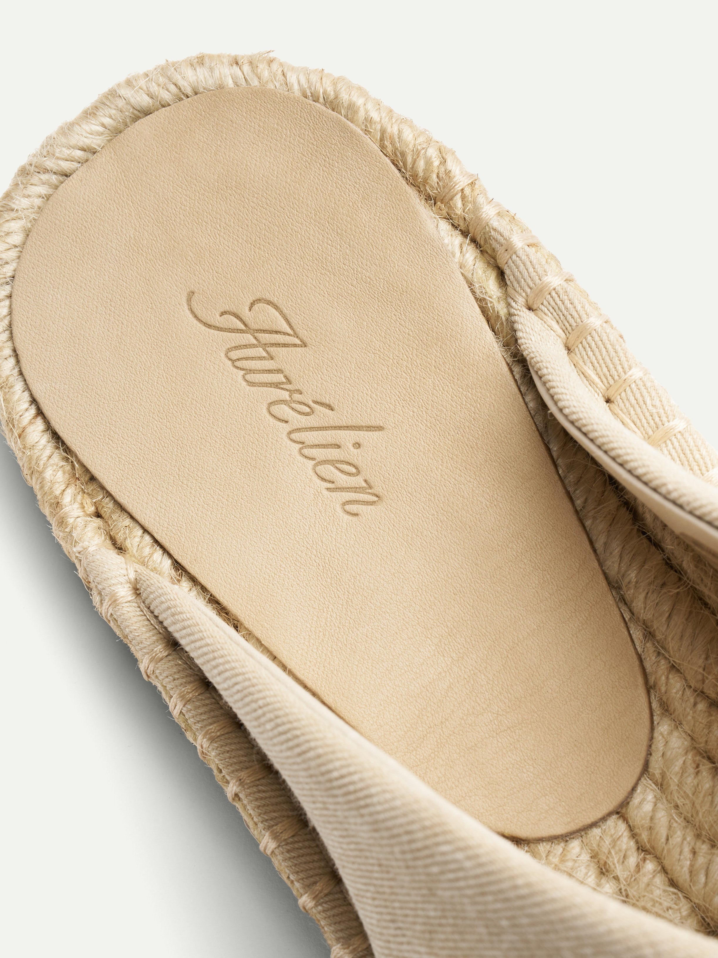 Light Beige Denim Beachside Sandal