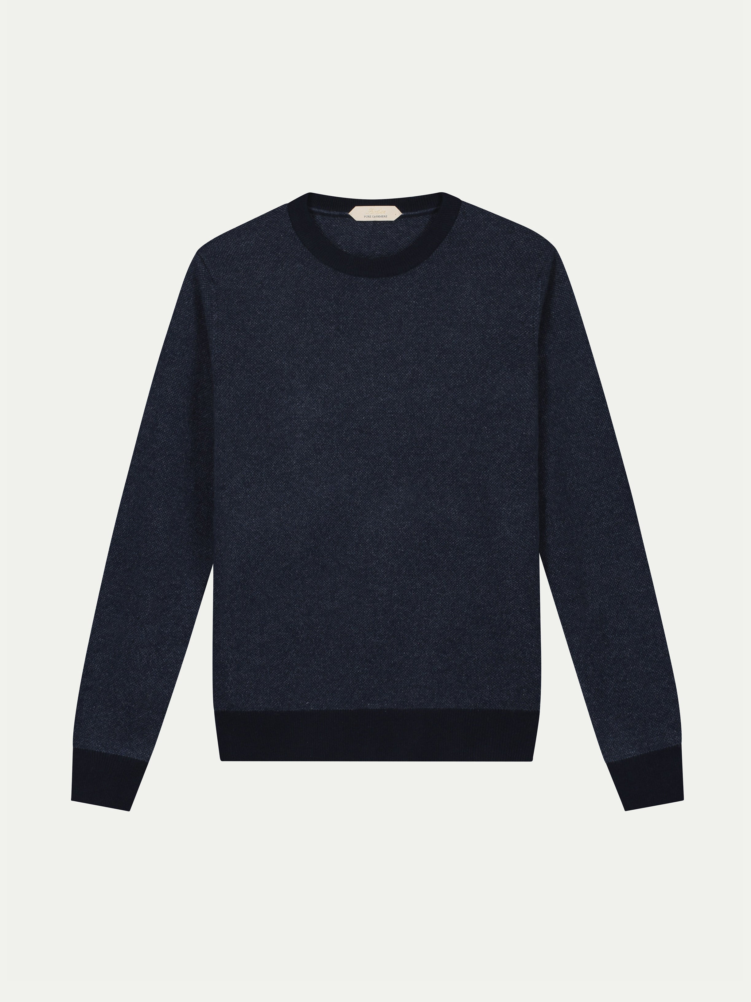 Navy Jaquard Crew