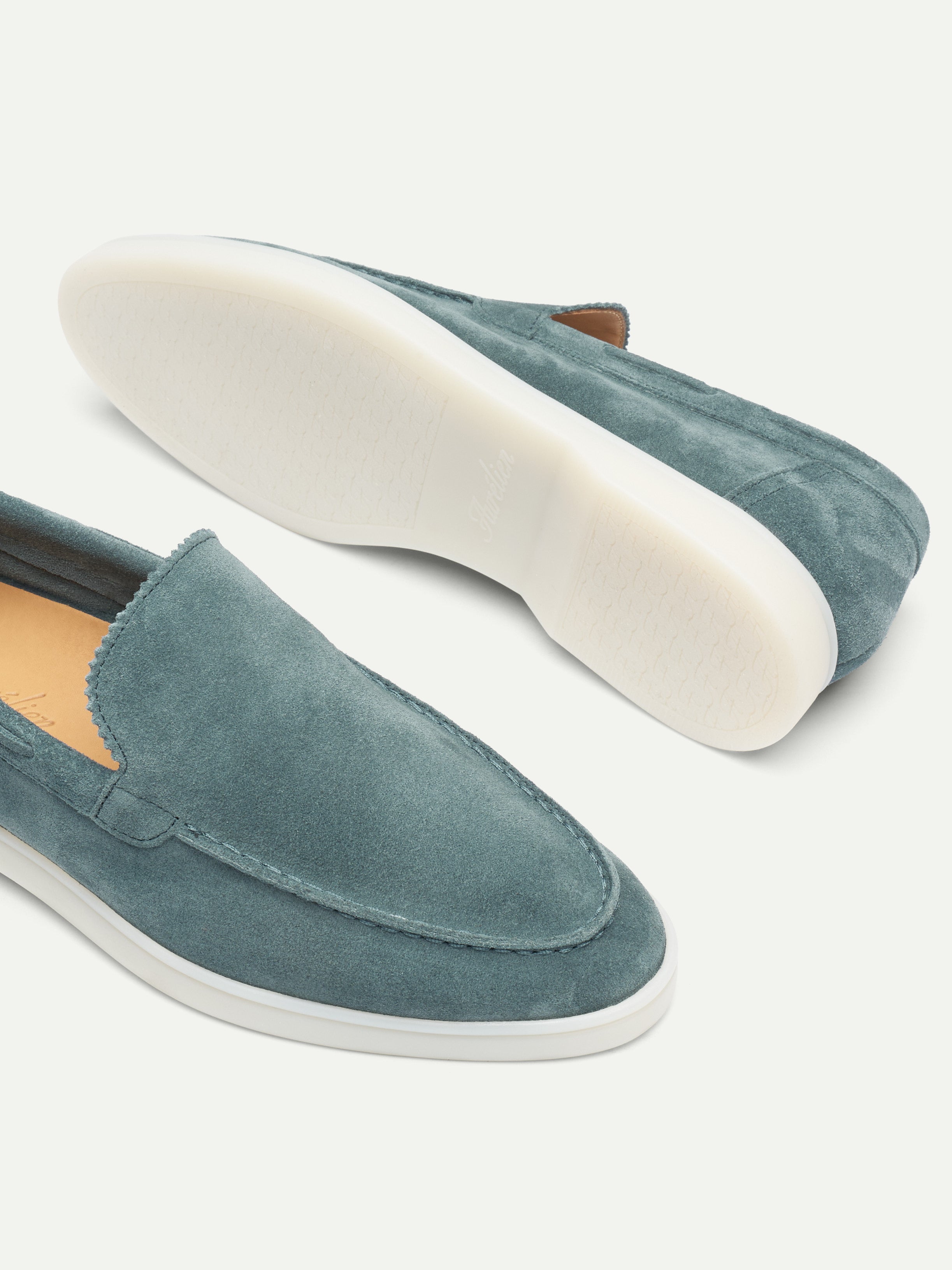 Lady Sea Green Yacht Loafers