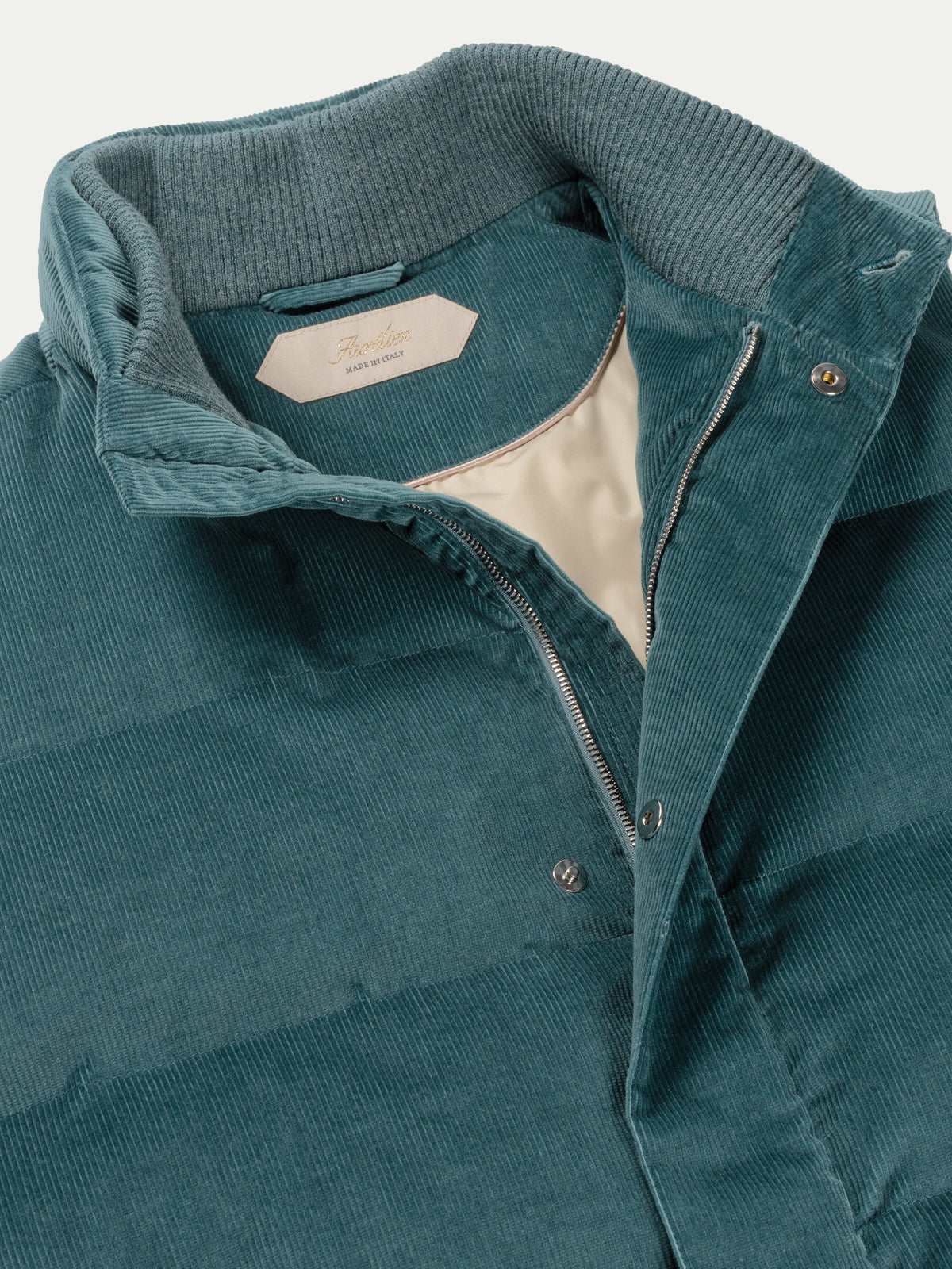 Corduroy AUR1 Body Warmer | Dark Aquamarine