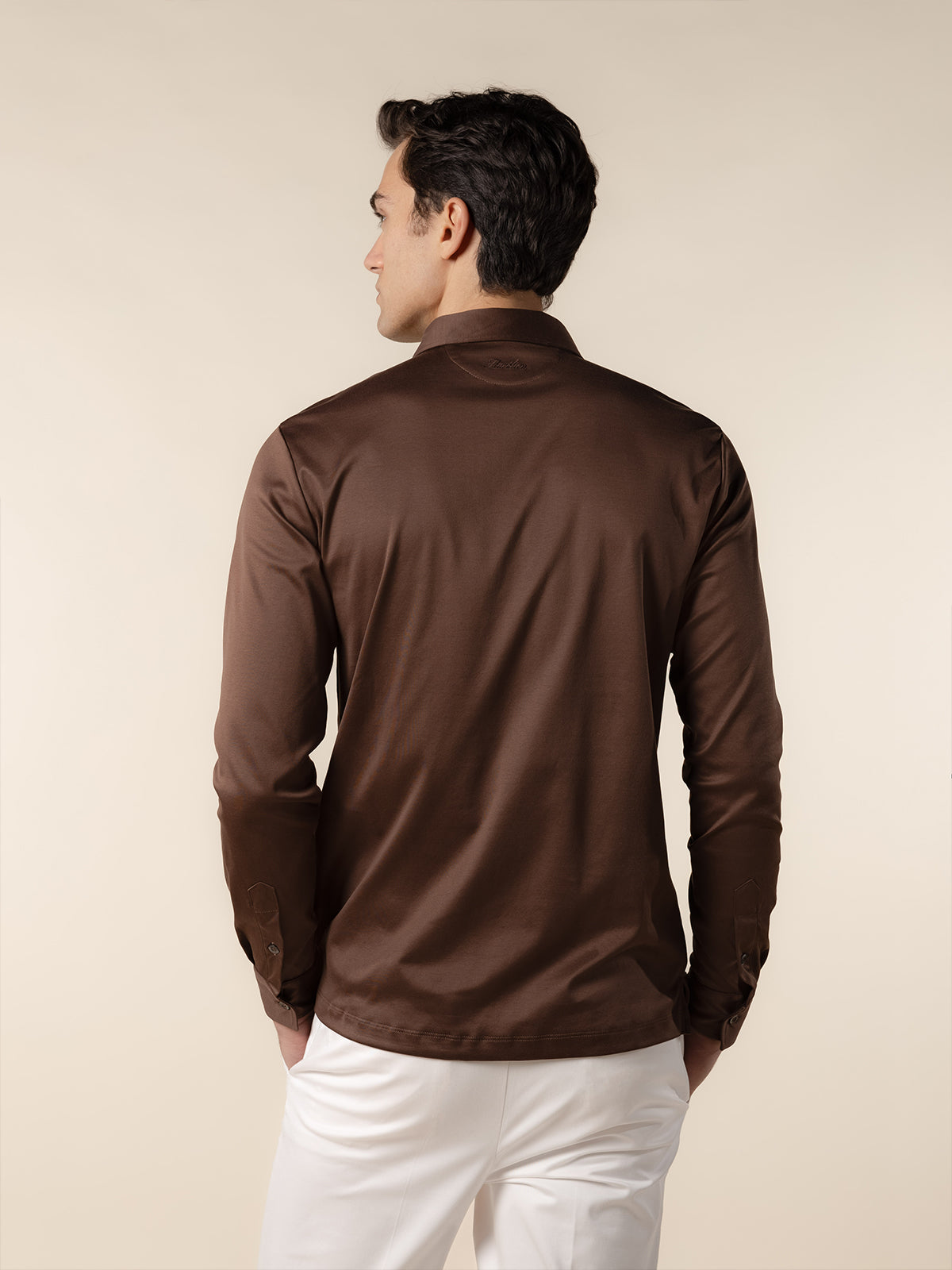 AUR1 Longsleeve Polo Chocolate