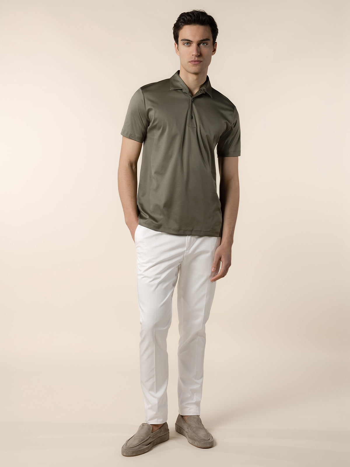 AUR1 Polo Olive