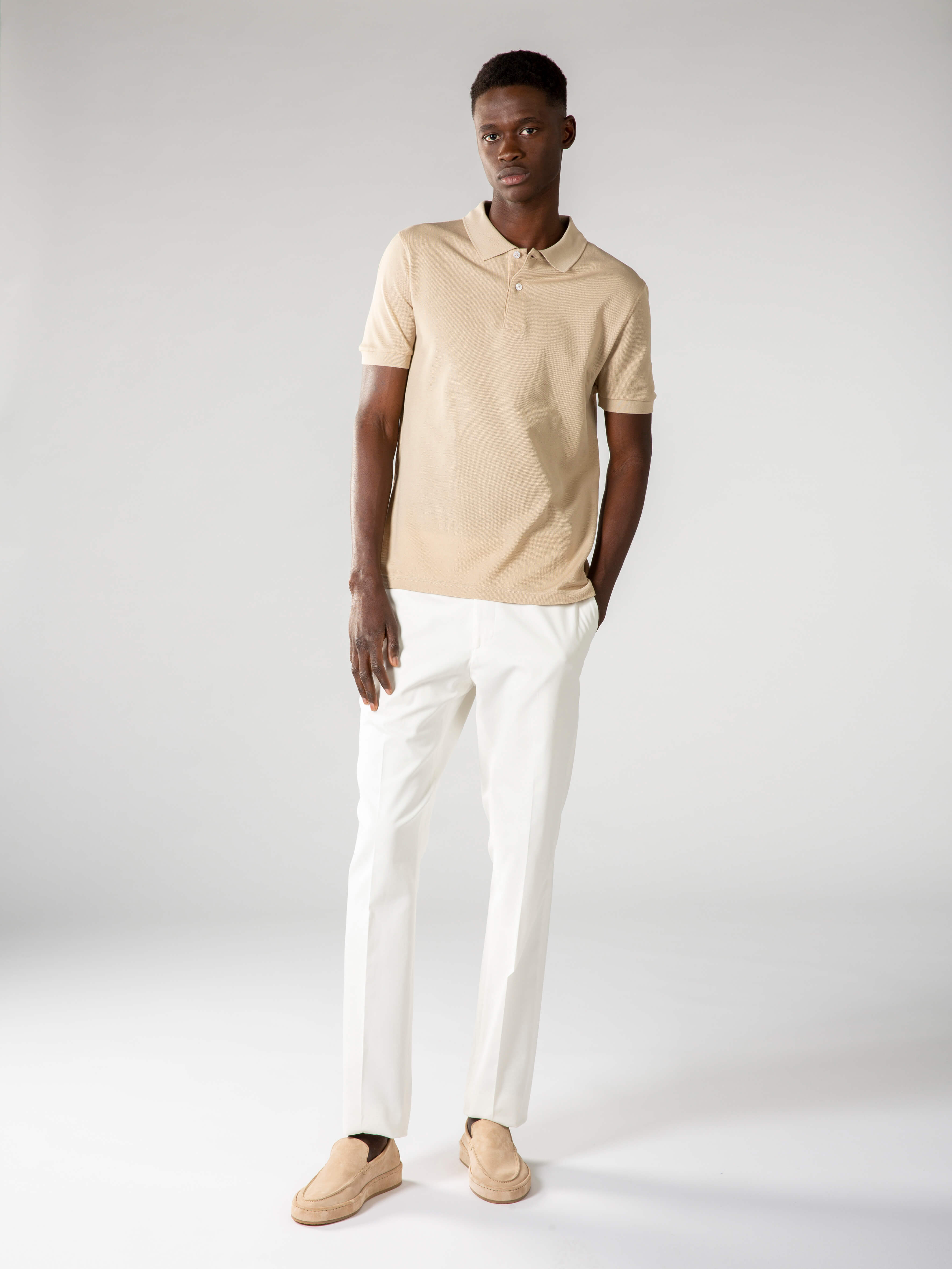Poloshirt Hellbeige