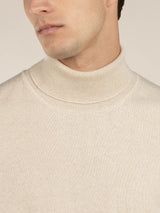 Rollkragenpullover Hellbeige