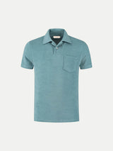Frottee-Poloshirt 'Terry' Petrol