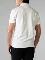 Frottee-Poloshirt 'Terry' Weiß