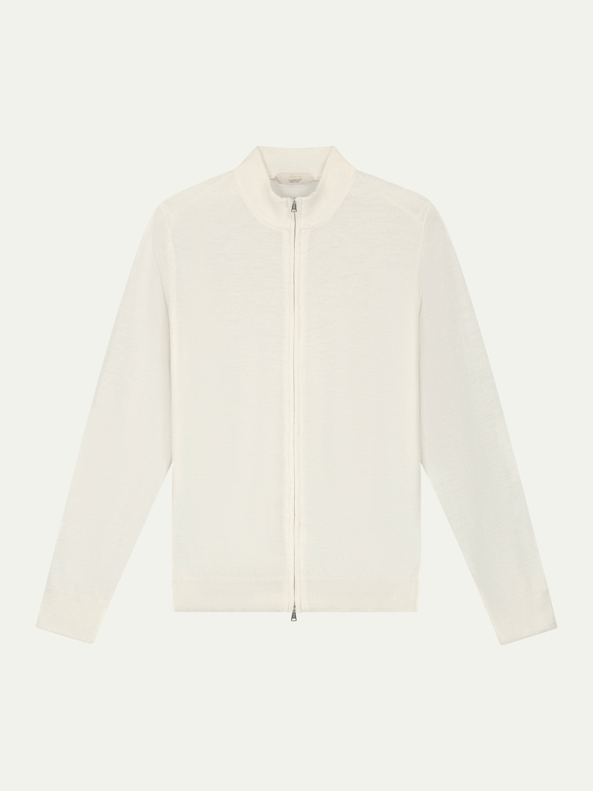 Merino Strickjacke Creme