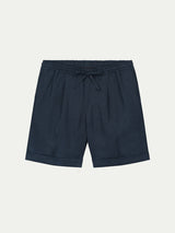 Navy Linen Seaside Shorts