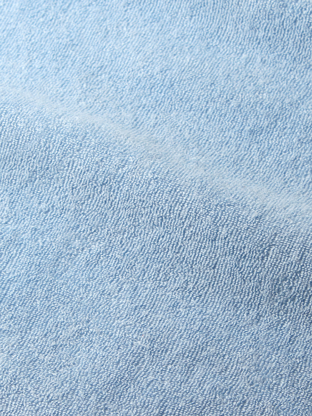 Light Blue Terry Towelling Polo Shirt Aurelien