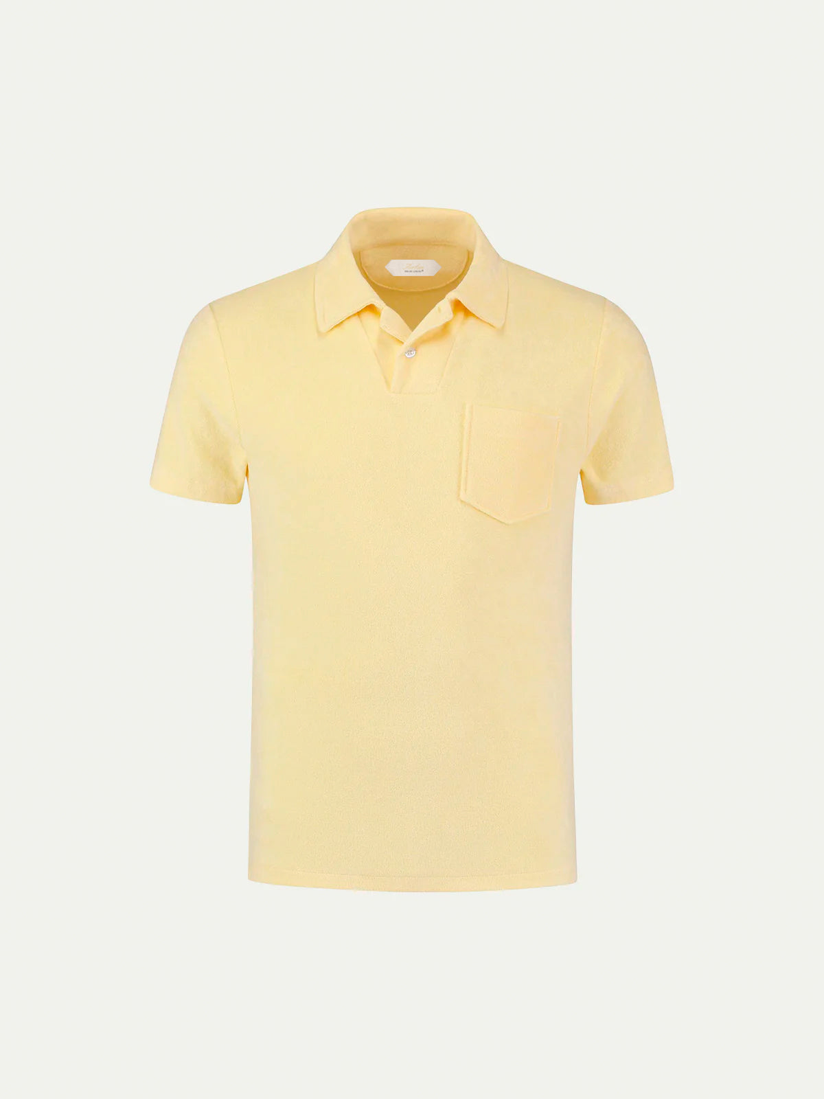Frottee-Poloshirt 'Terry' Gelb
