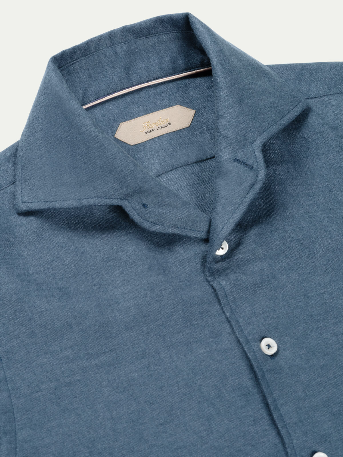 Steel Blue Flannel Shirt