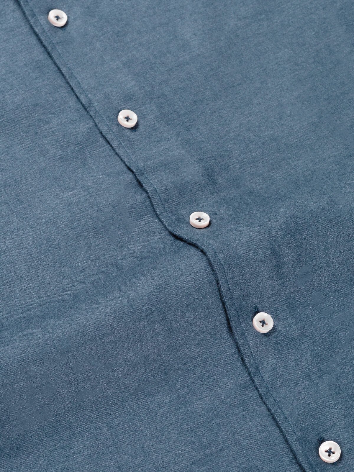 Steel Blue Flannel Shirt