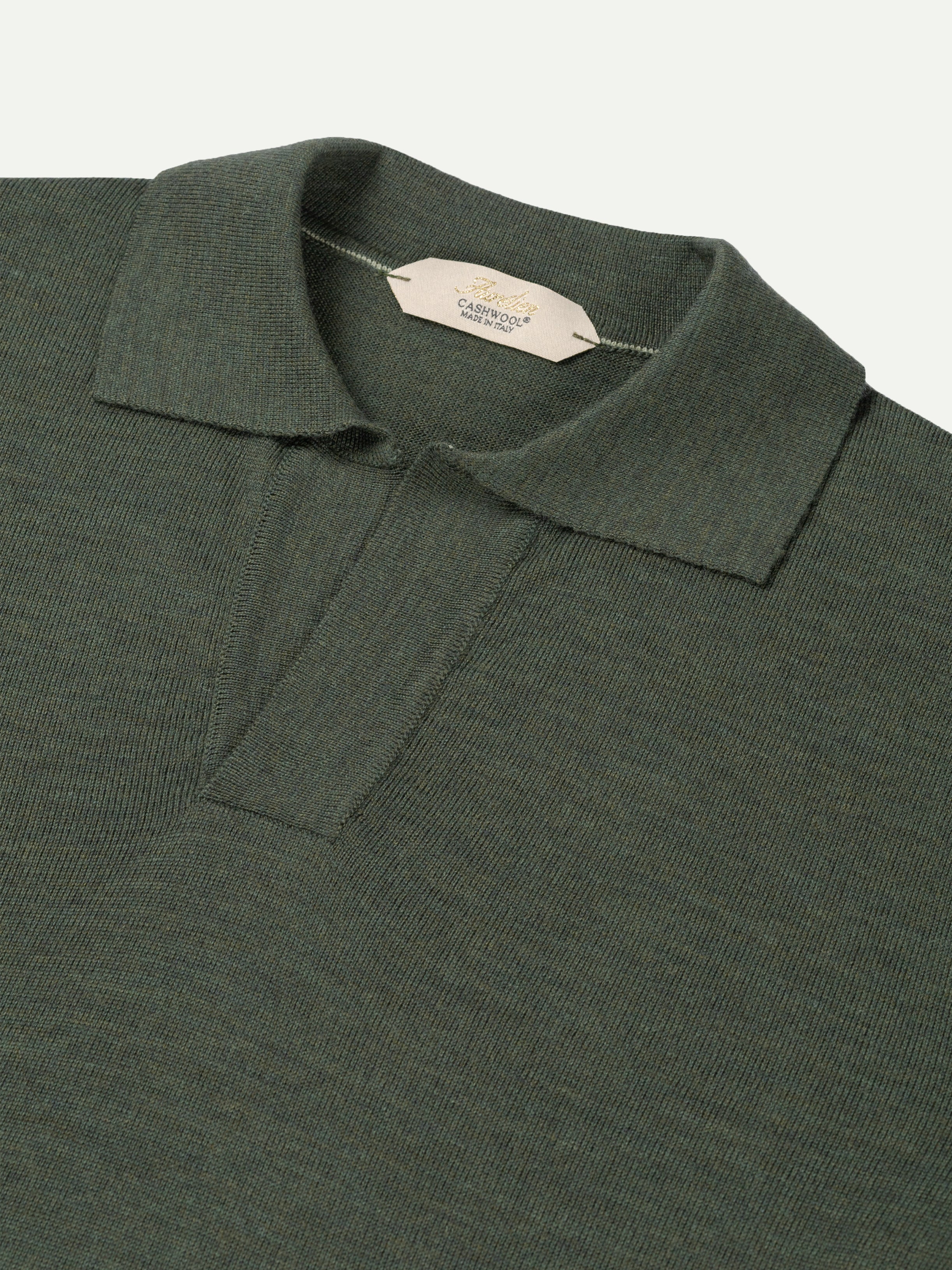 Shortsleeve Buttonless Polo Classic Green