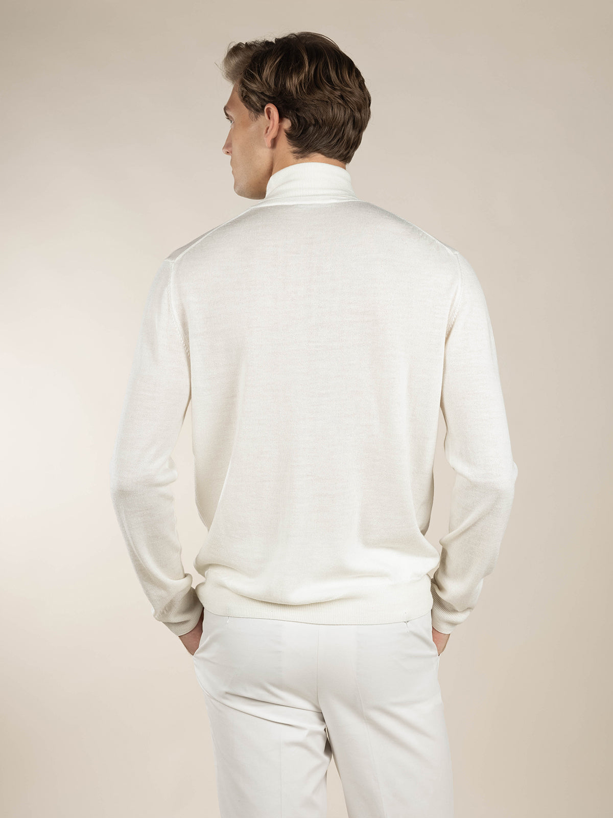 Extrafine Merino Rollneck Ivory